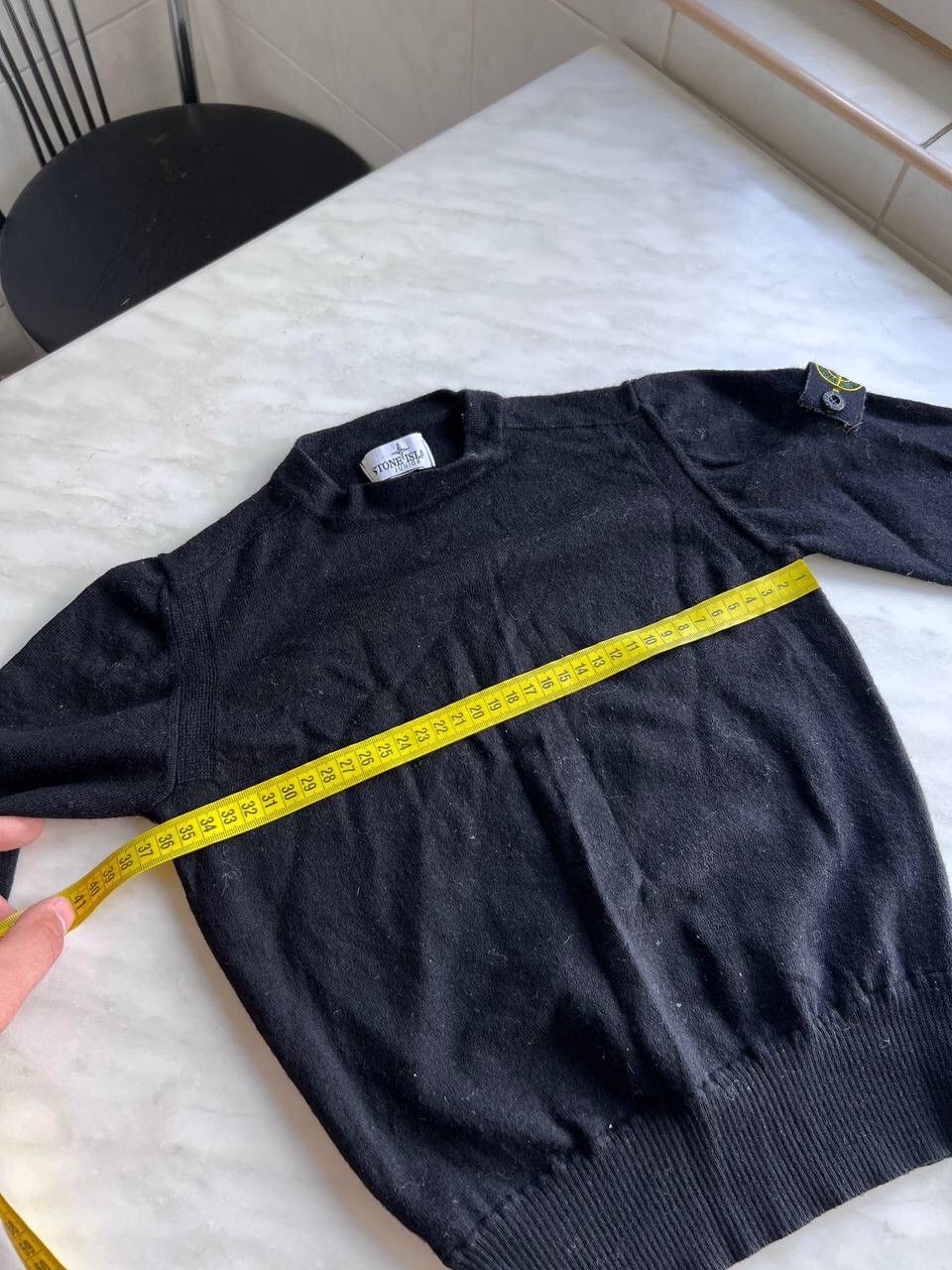 Stone Island Stone island Junior wool sweater black pullover jumper age 8 Size US S / EU 44-46 / 1 - 14 Thumbnail