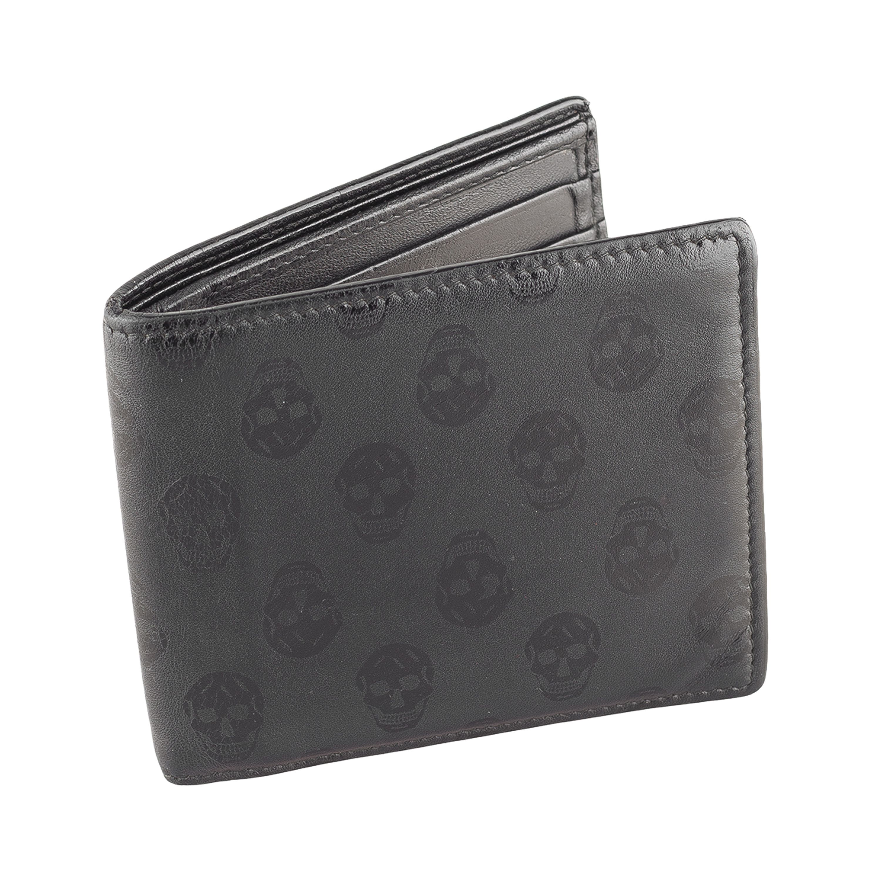 Alexander McQueen Alexander McQueen 2021 Biker Black Skull Wallet Size ONE SIZE - 2 Thumbnail