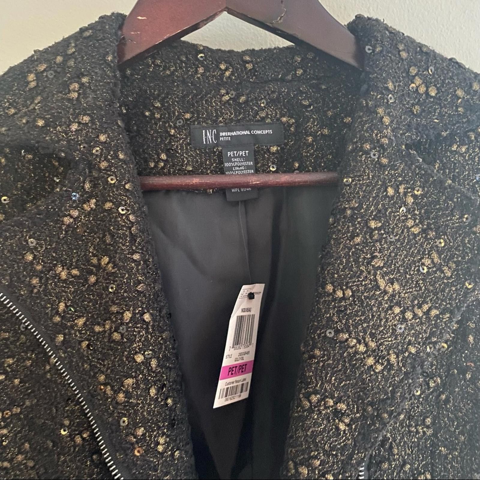 Other INC Moto Style Jacket Size Petite Size XS / US 0-2 / IT 36-38 - 4 Thumbnail