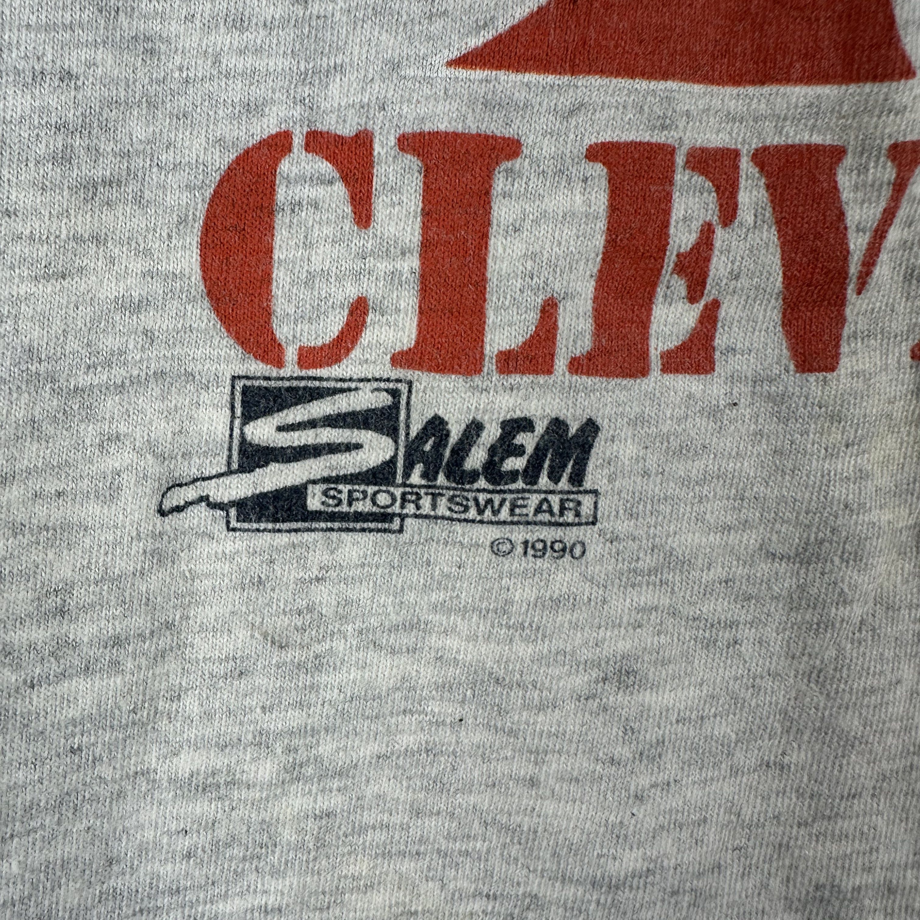 Vintage 1990 Cleveland Cavaliers NBA Salem Sportswear T-shirt Size US XL / EU 56 / 4 - 3 Thumbnail