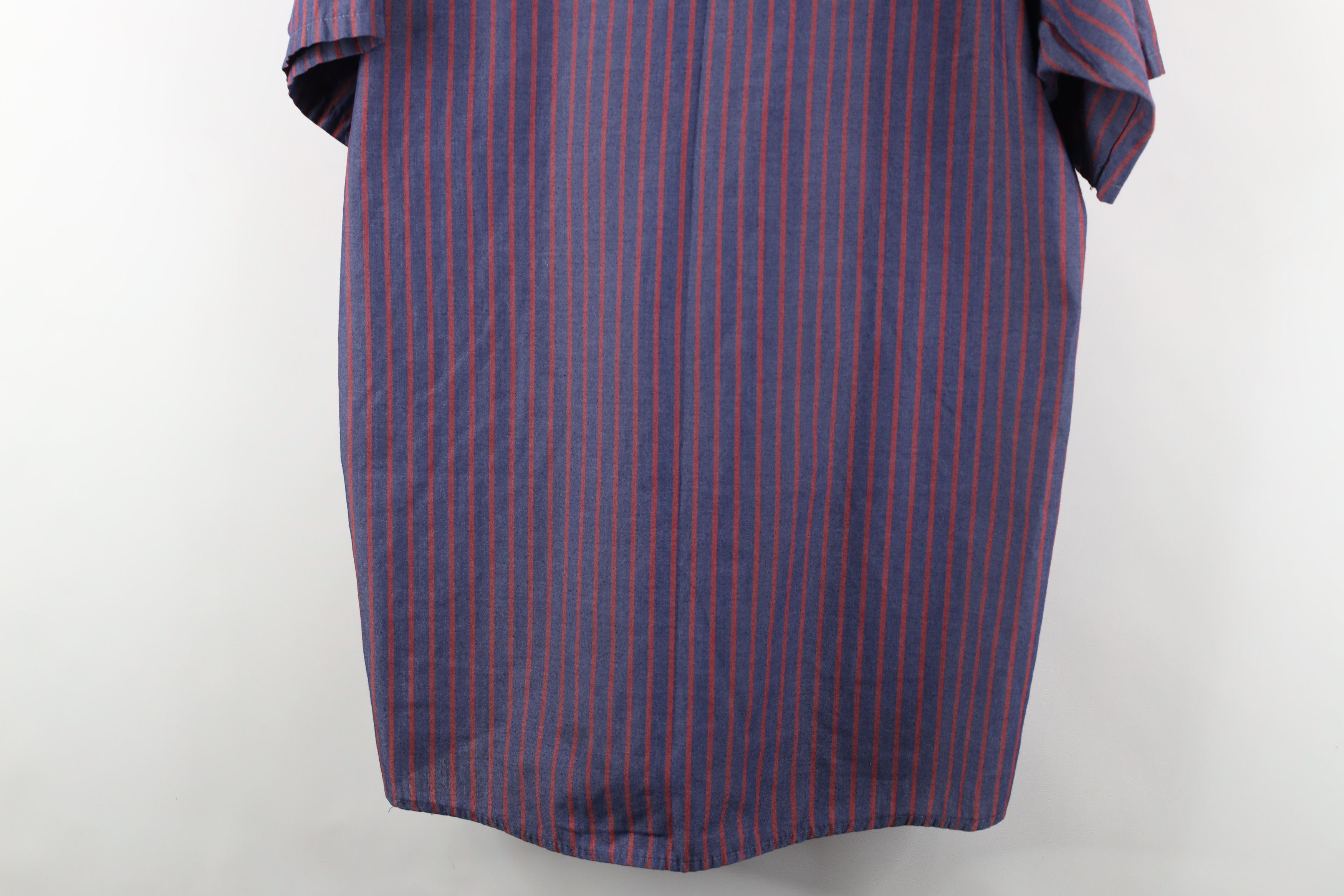 Vintage Vintage 90s Streetwear Striped Work Mechanic Button Shirt Size US M / EU 48-50 / 2 - 13 Thumbnail