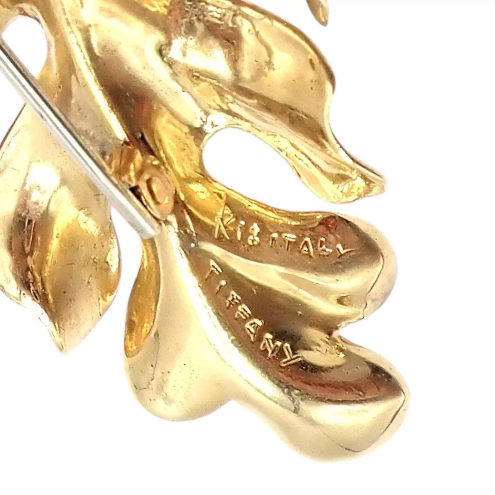 Tiffany & Co. Tiffany & Co. 18k Yellow Gold Leaf Pin Brooch Size ONE SIZE - 4 Thumbnail