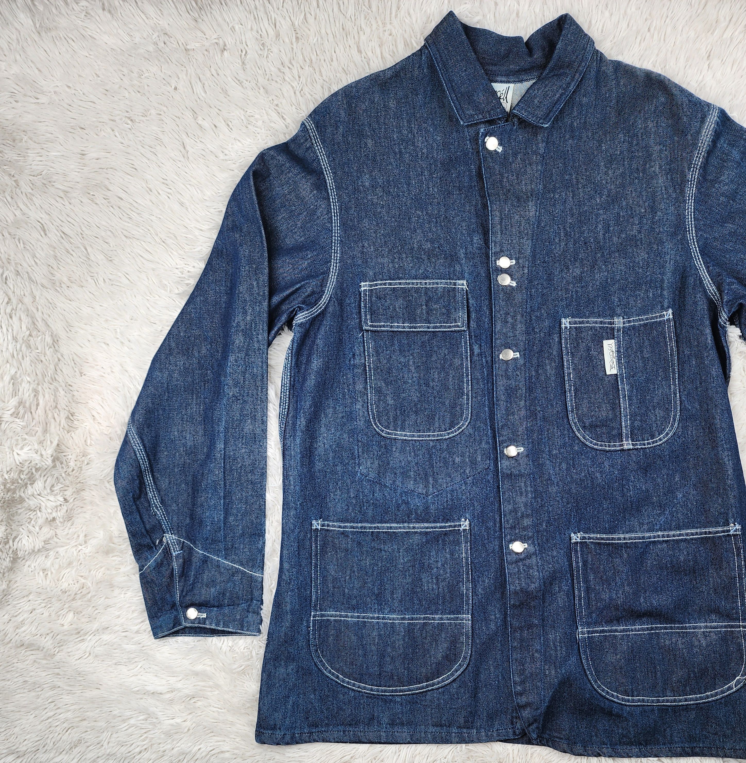 Other Vintage Bessell U.S.A denim buttoned overcoat Size US L / EU 52-54 / 3 - 3 Thumbnail