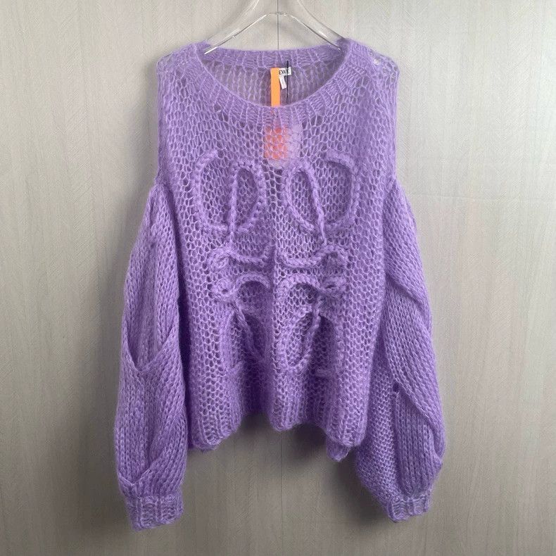 Loewe Purple mohair sweater