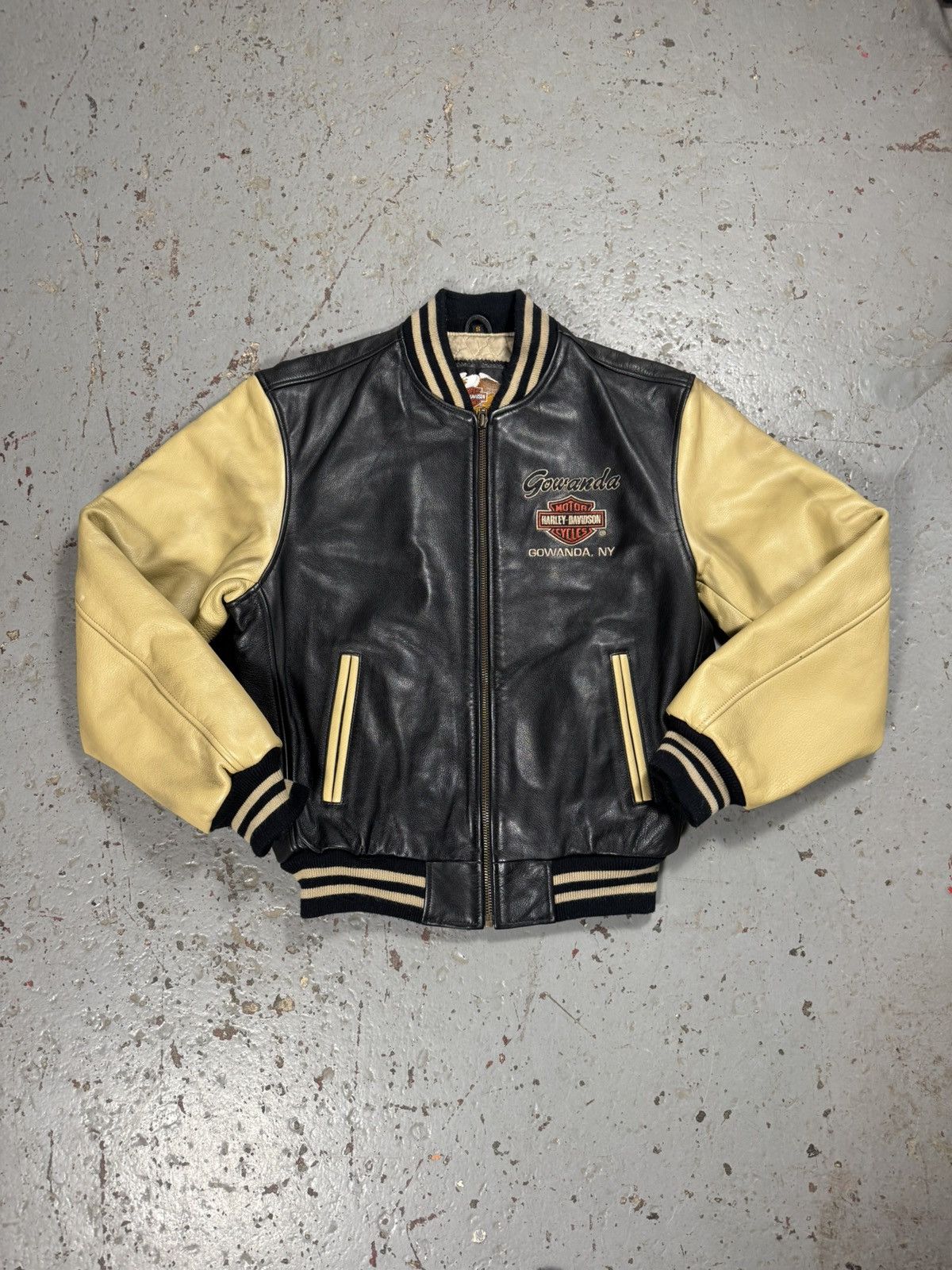 Harley Davidson Insane Vintage Harley Davidson Leather 2 Tone Classic Jacket Size US M / EU 48-50 / 2 - 1 Thumbnail