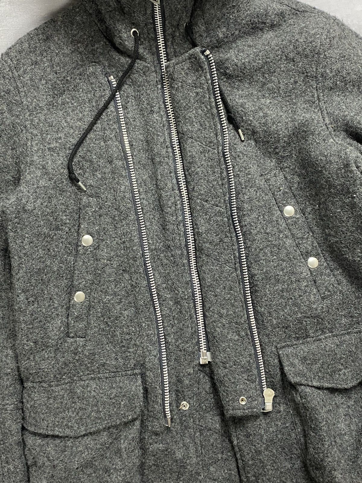 If Six Was Nine × Japanese Brand × Le Grande Bleu (L.G.B.) Nano Universe Wool Fur Jacket Size US M / EU 48-50 / 2 - 6 Thumbnail