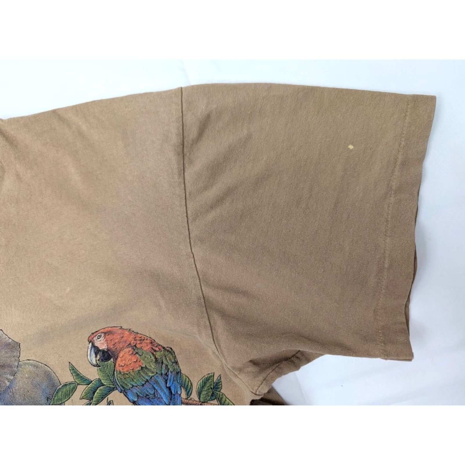 Vintage VINTAGE San Segal Tiger Panda Wolf Jungle Animals Graphic Tee Crew Neck XXL XL Tan Brown Shirt Men" Size US XL / EU 56 / 4 - 7 Thumbnail