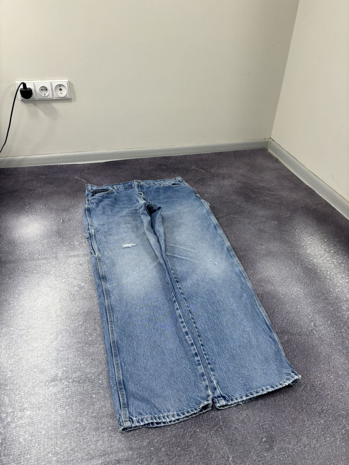 Dickies Vintage Dickies USA Workwear Faded Blue Denim Baggy Jeans Size US 36 / EU 52 - 8 Thumbnail