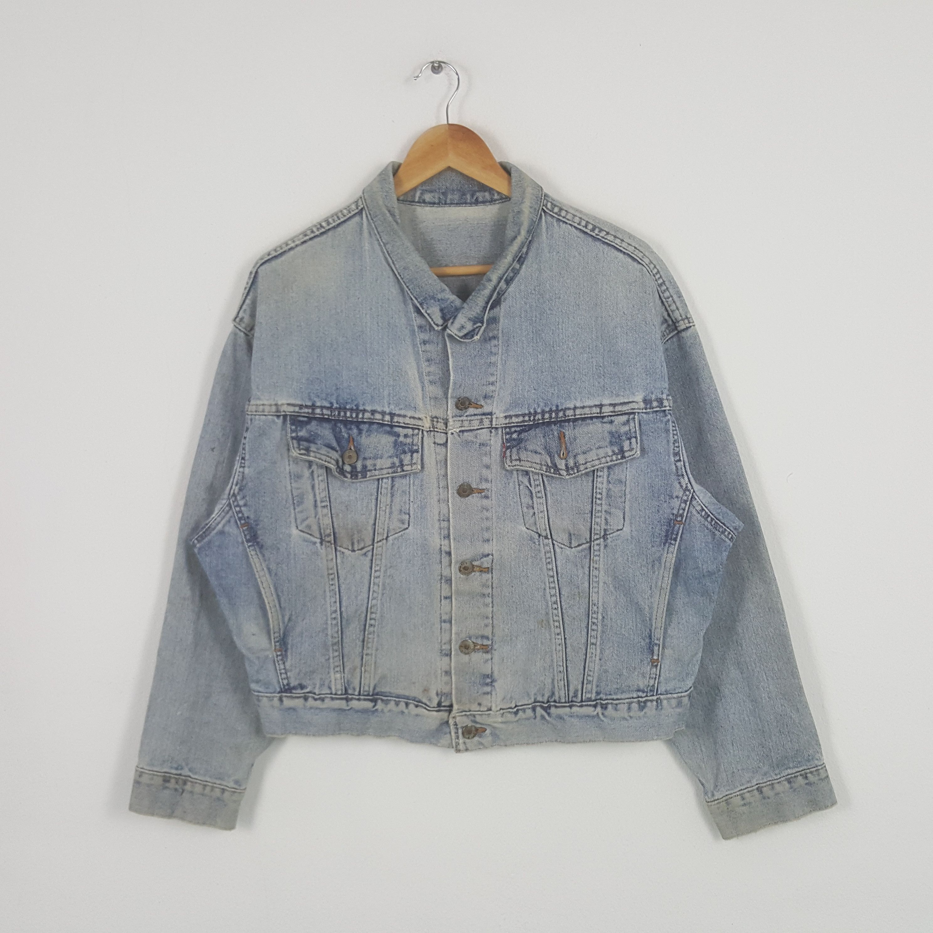 Levi's × Number (N)ine × Vintage Vintage Levi's X Number (N)ine Japan Custom Art Denim Jacket Size US L / EU 52-54 / 3 - 3 Thumbnail