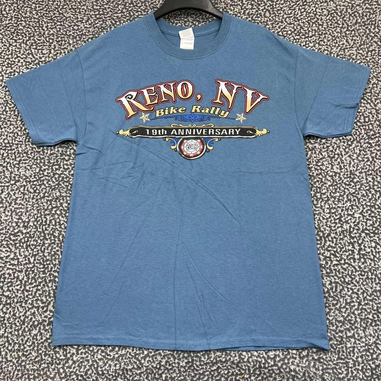 Gildan Vintage Reno Bike Rally Shirt Men L Short Sleeve Deadstock Size US L / EU 52-54 / 3 - 2 Thumbnail