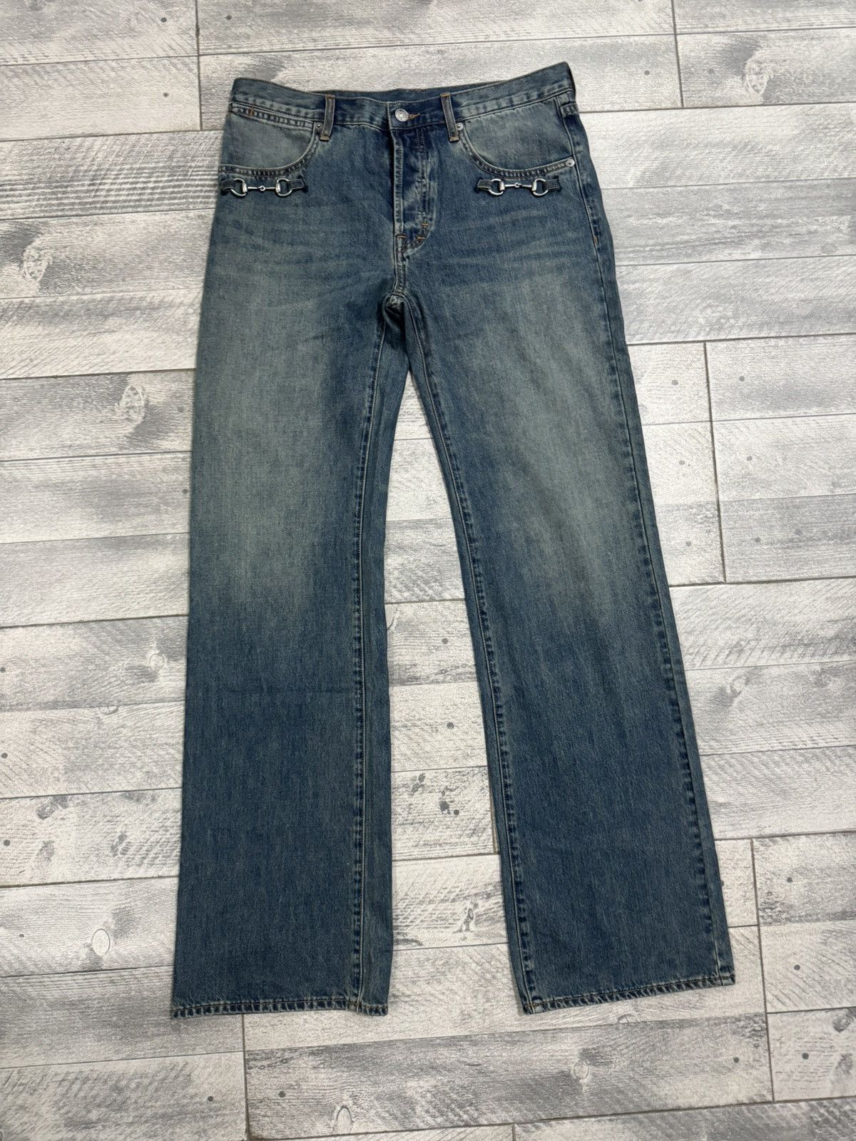 Gucci Gucci Demna Horsebit Washed Denim Jean | Grailed