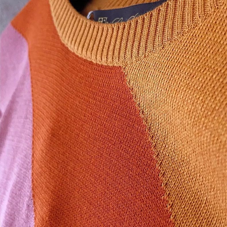 Loro Piana LORO PIANA Plaid knit short sleeve T-shirt Size M / US 6-8 / IT 42-44 - 5 Thumbnail