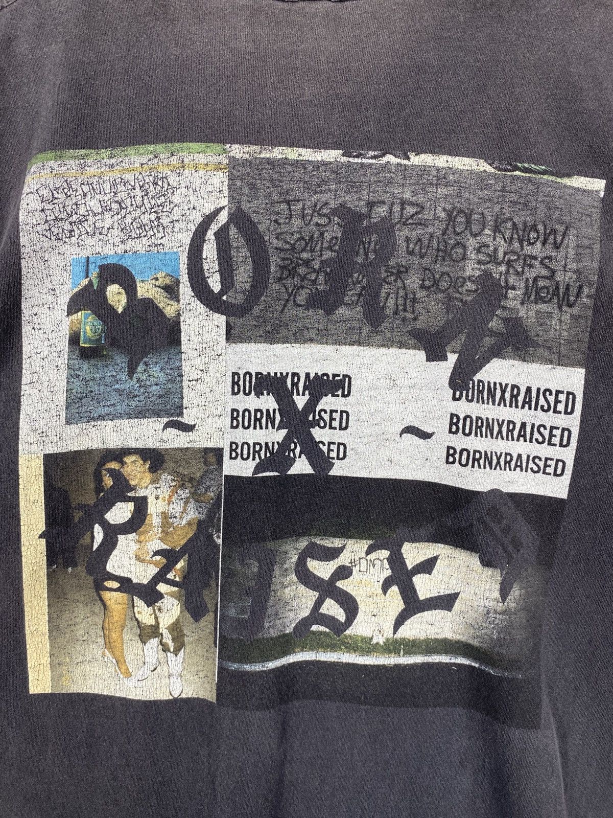 Born X Raised Distressed Born X Raised Big Print T-shirt Size US M / EU 48-50 / 2 - 2 Thumbnail