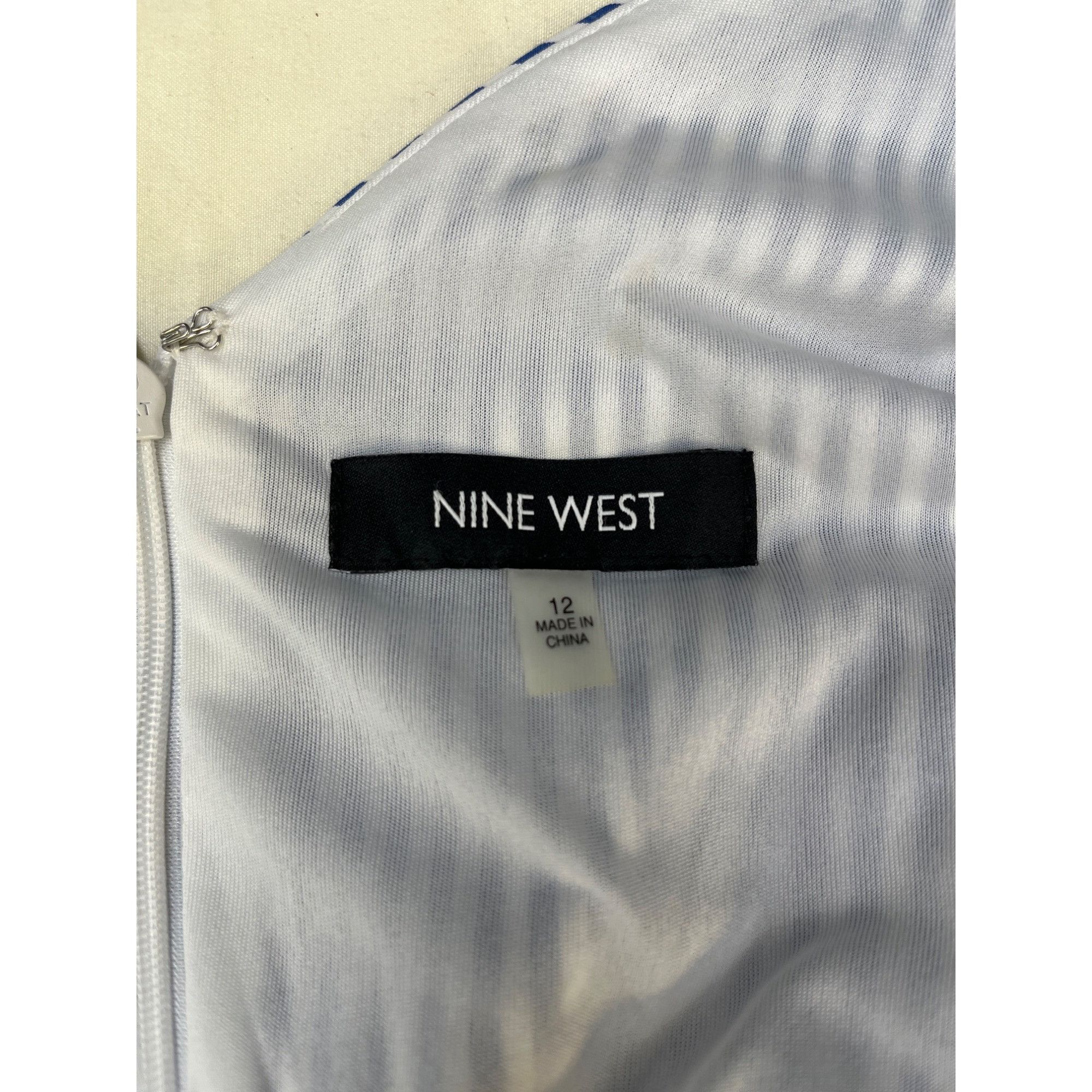 Nine West Nine West Women's Scoop Neck V Back Ruffle Sleeves Dress Siz Size XL / US 12-14 / IT 48-50 - 4 Thumbnail