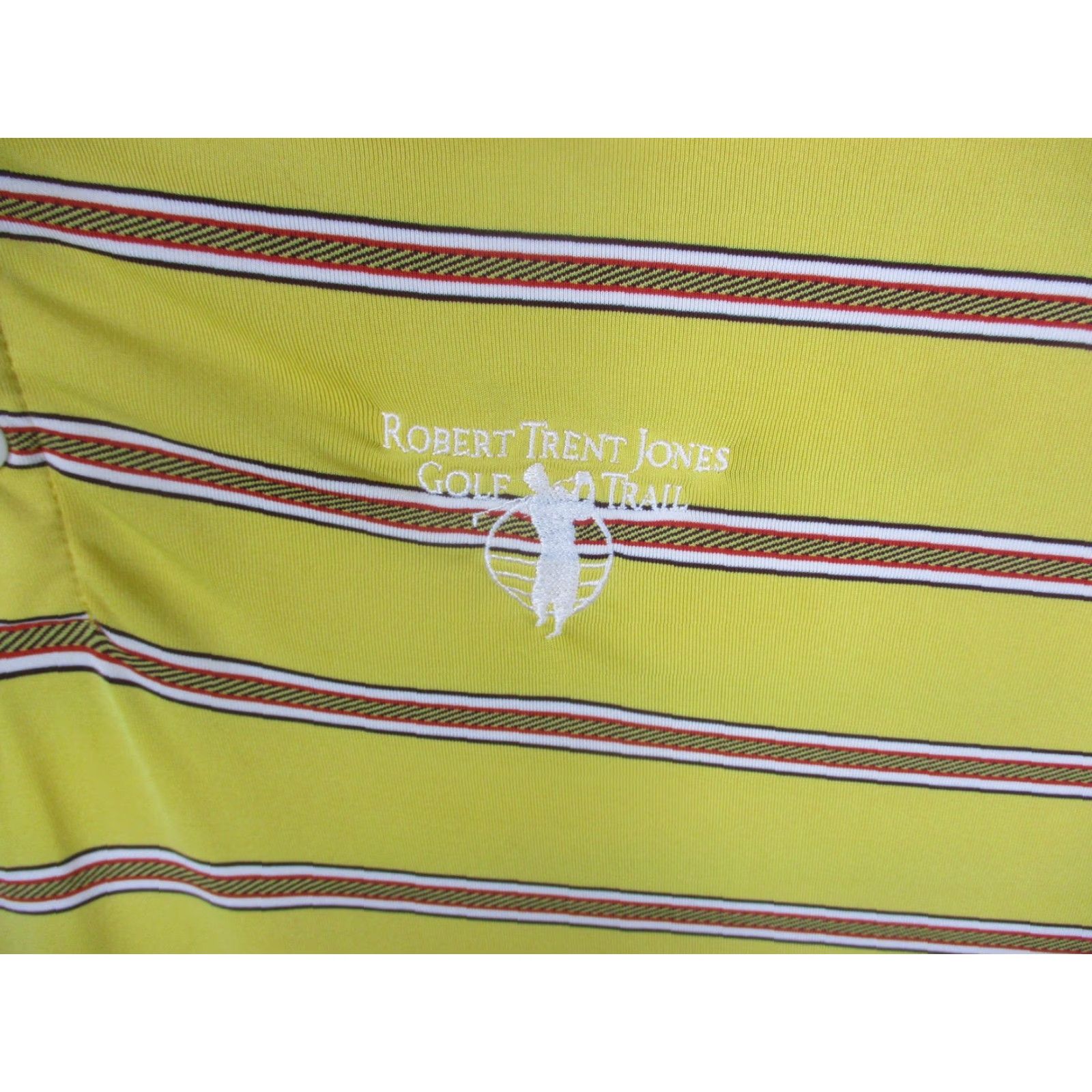 Nike Nike Dri-FIT UV Polo Shirt Mens XL Yellow Stripe Golf Size US XL / EU 56 / 4 - 2 Thumbnail