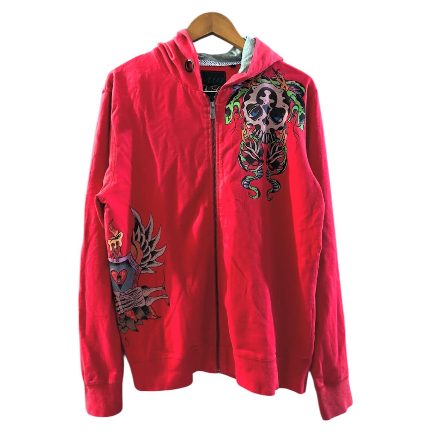 If Six Was Nine 2000s Archival KVL Edhardy Tattoo Zip Hoddie y2k style Size US L / EU 52-54 / 3 - 1 Thumbnail