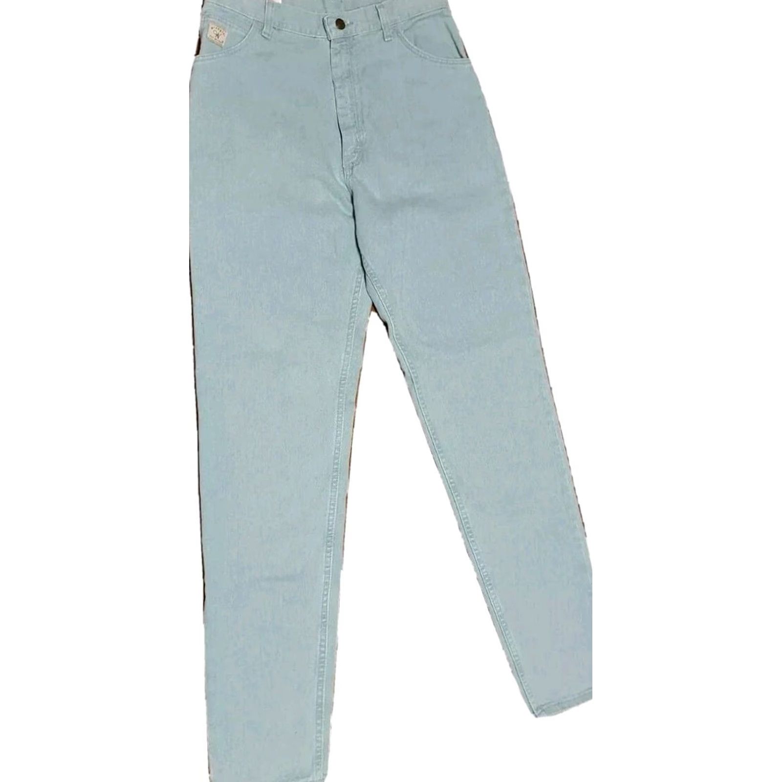 Wrangler VINTAGE Wrangler For Women Pistachio Jeans Denim Mom Size 12 W30xL34 USA MADE NWT 80s 90s Grunge Concert Retro Classic Modern Preppy City Outdoor Size 34" / US 12 / IT 48 - 2 Thumbnail