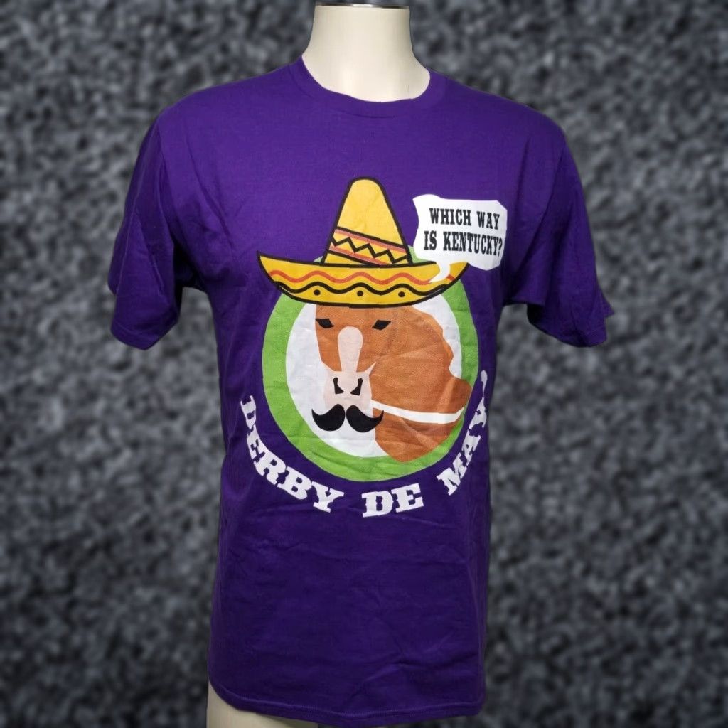 Port & Company Kentucky Derby Mens M De Mayo Funny Horse T Shirt Size US M / EU 48-50 / 2 - 1 Thumbnail