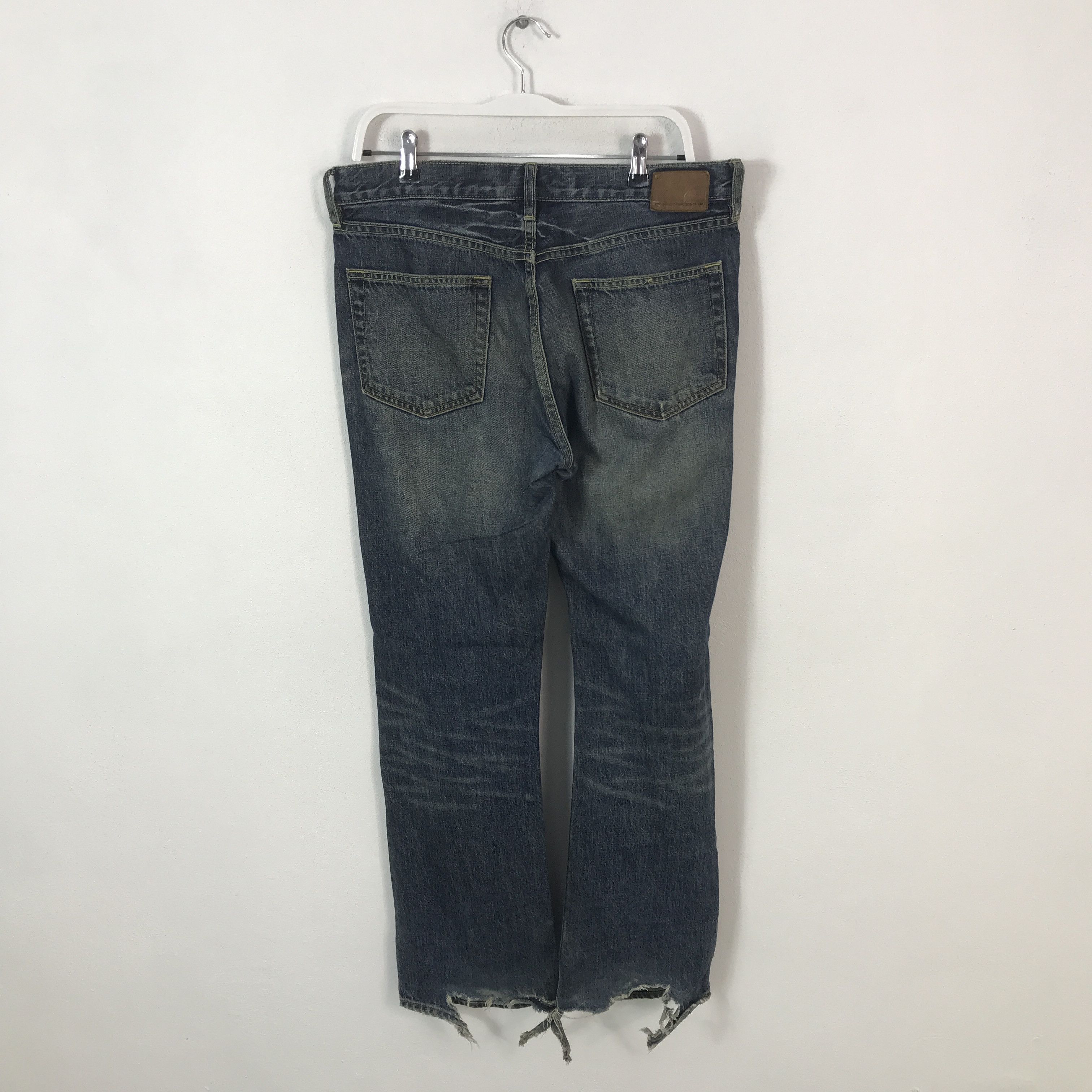 Japanese Brand Bootcut style Gap distressed denim jeans pants Size US 32 / EU 48 - 4 Thumbnail