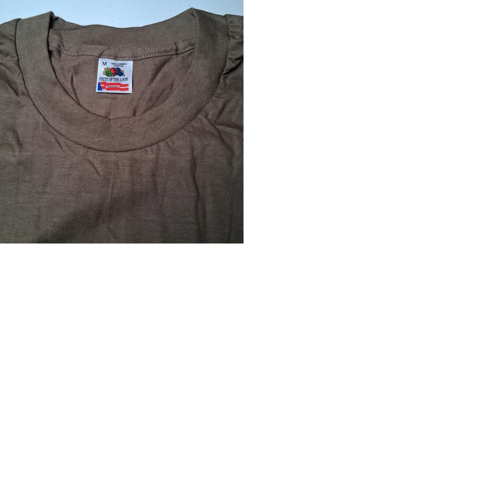 Fruit Of The Loom VINTAGE Fruit Of The Loom Single Stitch T Shirt Men M Army Green USA Size US M / EU 48-50 / 2 - 10 Thumbnail