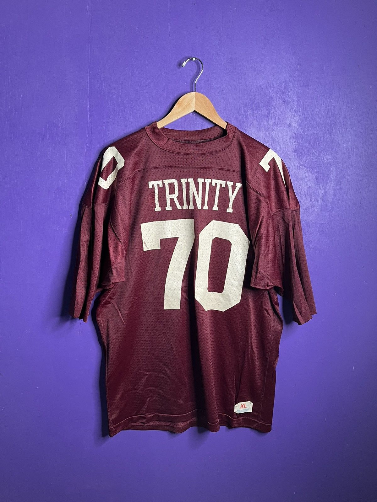 Champion × Vintage Vintage 70s Champion Trinity university football jersey Size US XL / EU 56 / 4 - 1 Thumbnail
