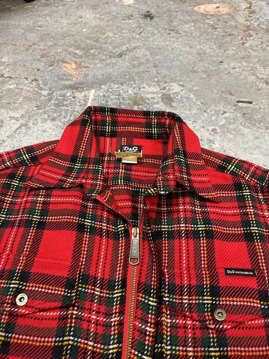 Dolce & Gabbana AW2002 Dolce & Gabbana Checkered Wool Red Shirt Size US M / EU 48-50 / 2 - 9 Thumbnail