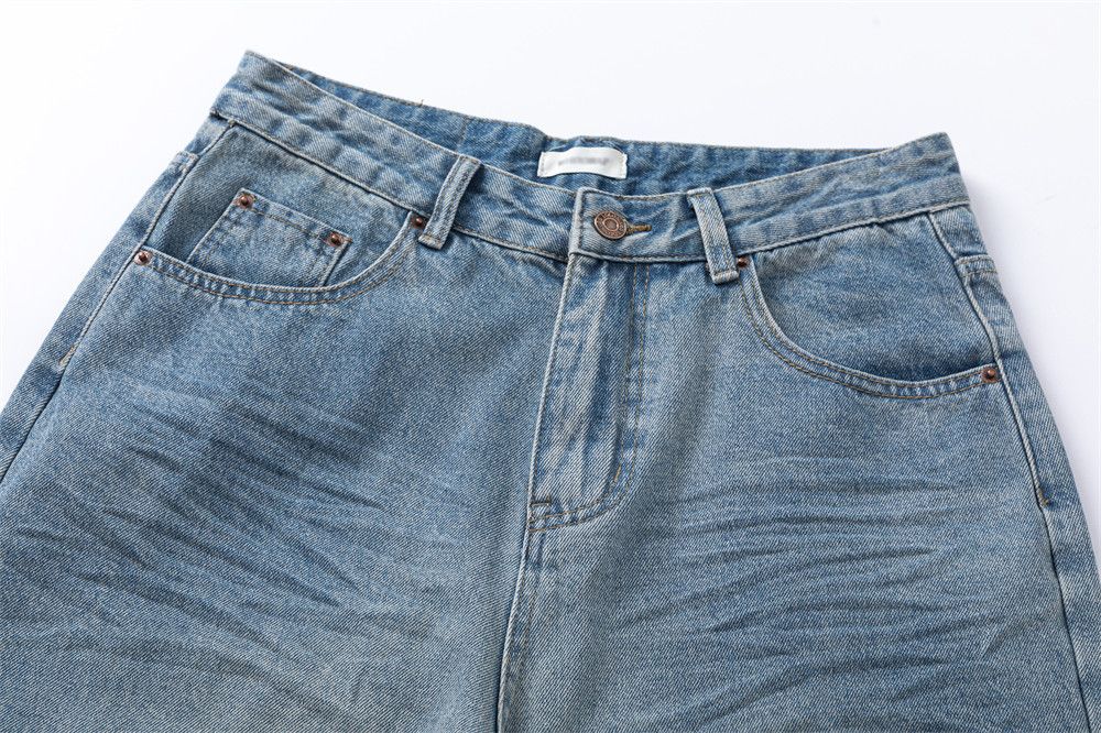 Japanese Brand × Jean Men's classic retro washed loose casual jeans Size US 32 / EU 48 - 3 Thumbnail
