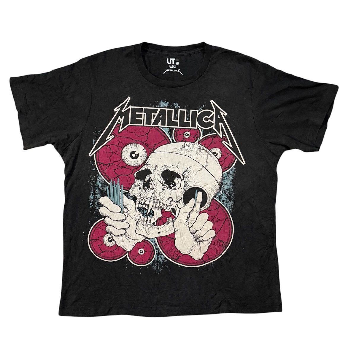 Band Tees METALLICA Band x UT Uniqlo T-shirt Size US XL / EU 56 / 4 - 1 Thumbnail