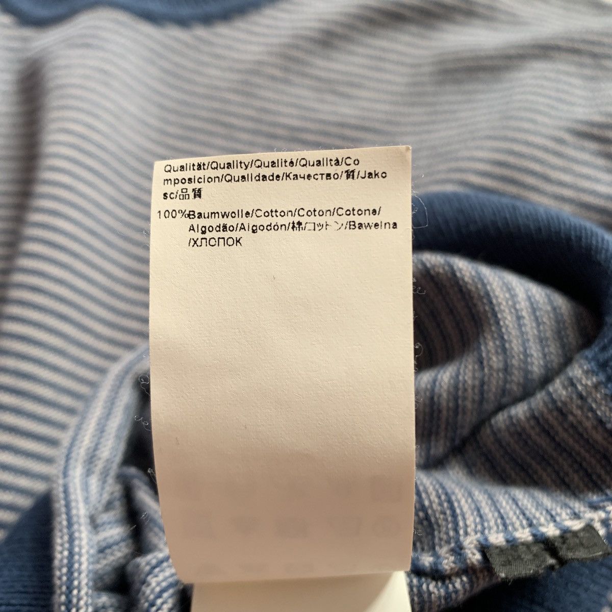 Hugo Boss Hugo Boss Sweater Cotton Striped Blue&Gray Slim Fit Designer Size US S / EU 44-46 / 1 - 8 Thumbnail