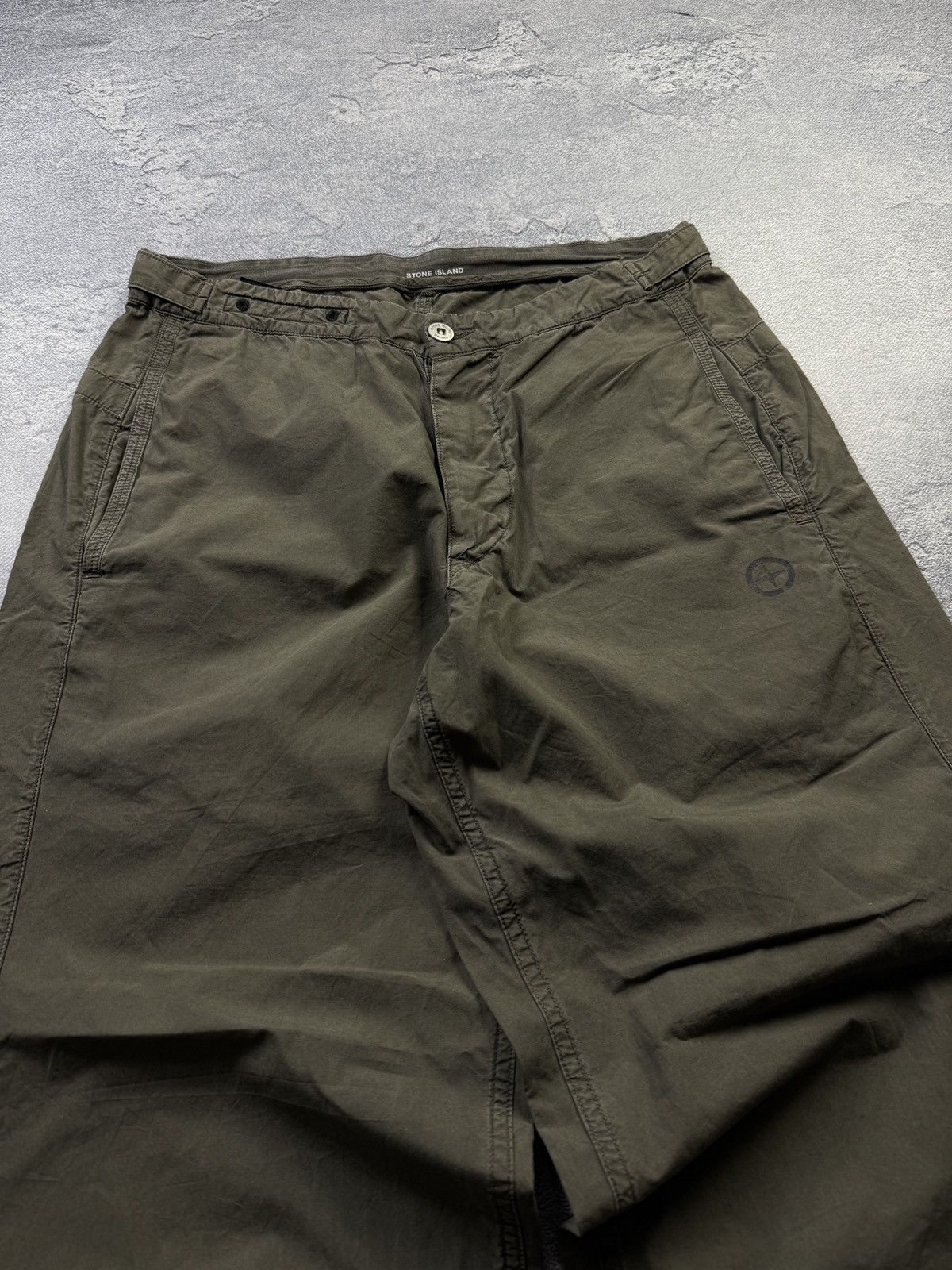 Stone Island Stone Island Denim Crazy Cargo Baggy Pants Japanese Style Size US 33 - 3 Thumbnail