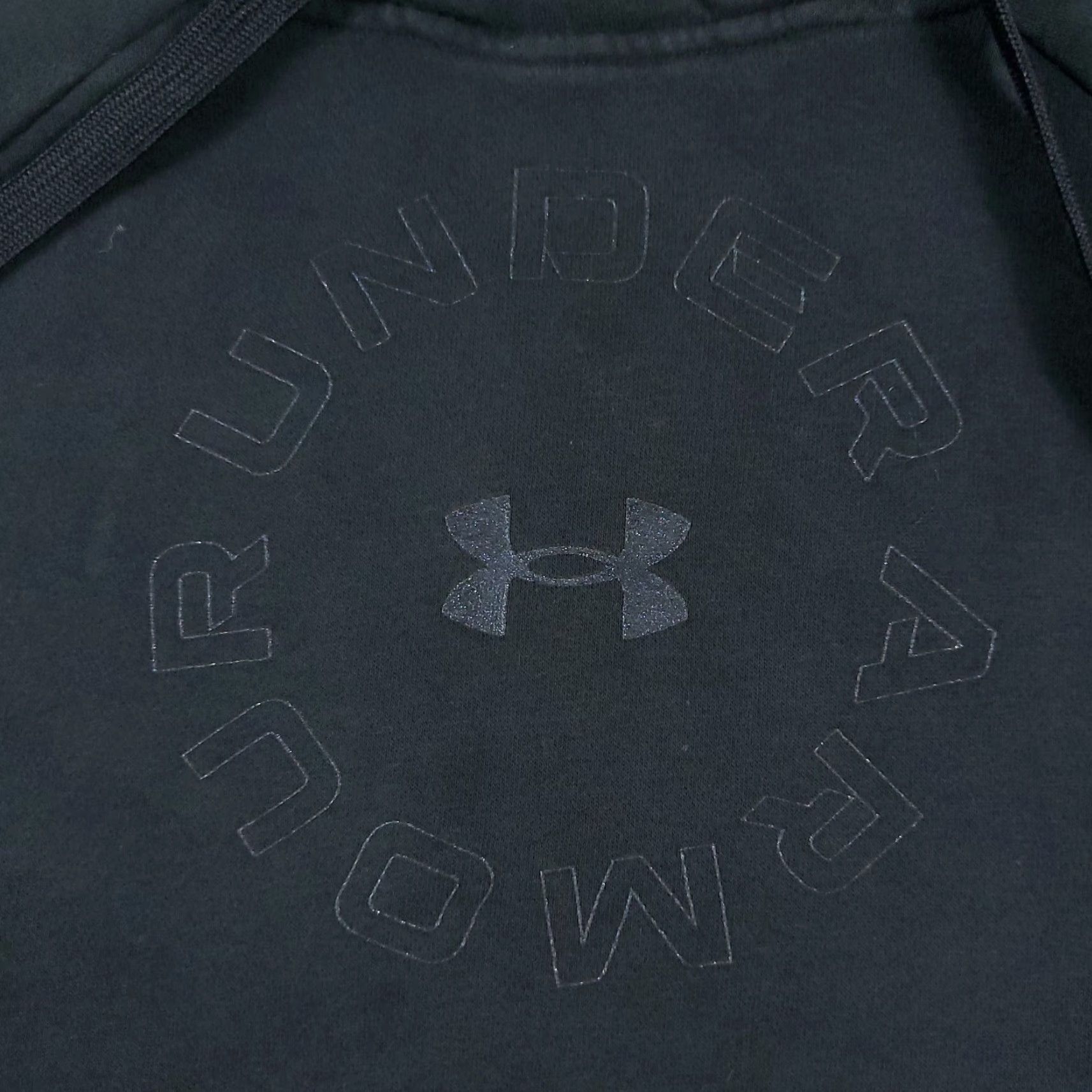 Under Armour VINTAGE Under Armour Hoodie Pullover Men's Medium Black Sports Sweatshirt Activewear Size US M / EU 48-50 / 2 - 2 Thumbnail