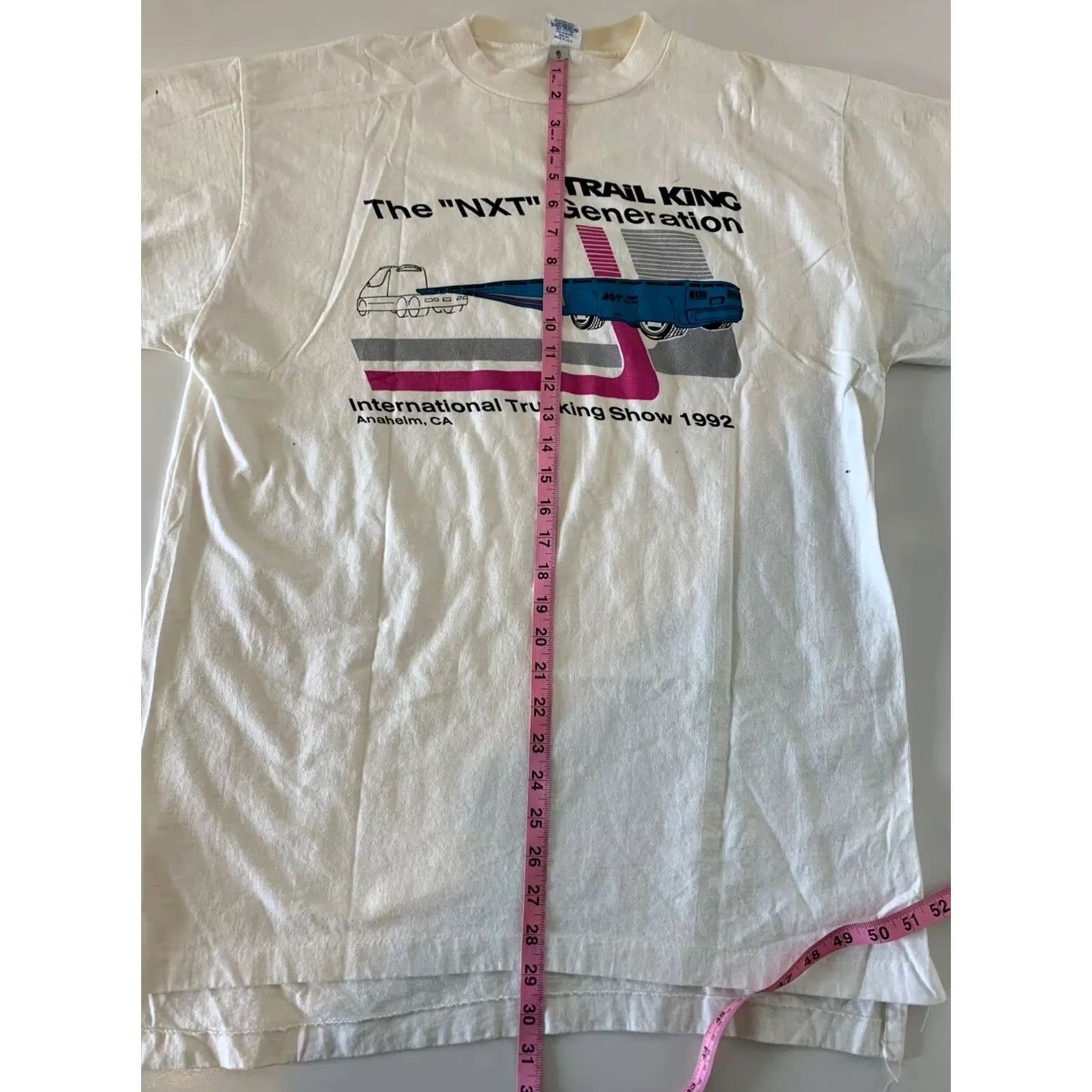 Vintage VINTAGE 1992 ITS Shirt White ALORE T-Shirt Men One Size Stitch NXT International Trucking Show Size US M / EU 48-50 / 2 - 7 Thumbnail
