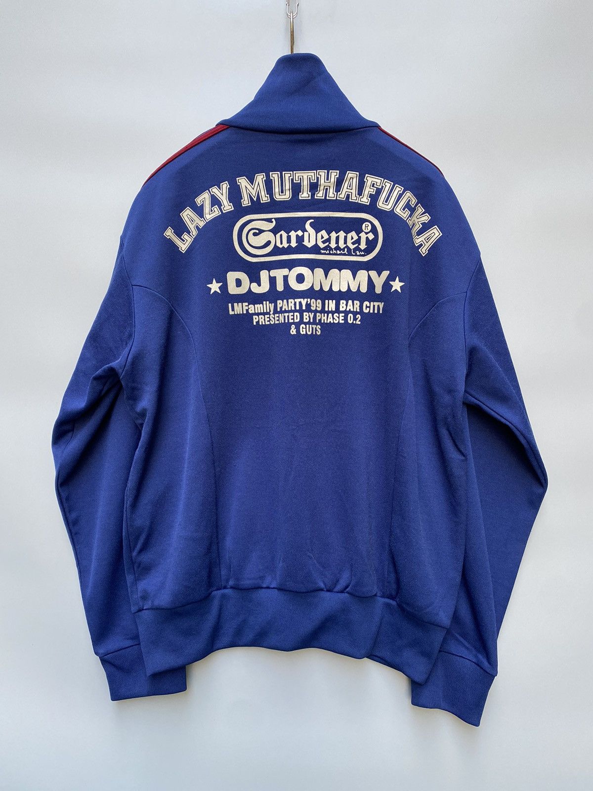 Adidas × Rap Tees × Vintage 1999 Adidas Lazy Muthafucka-DJ Tommy- Exclusive Track Jacket Size US M / EU 48-50 / 2 - 1 Thumbnail