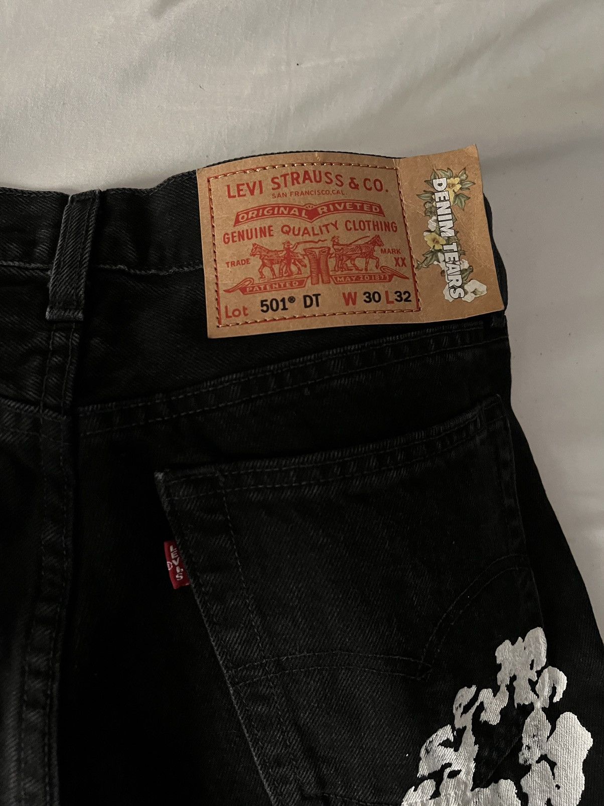 DENIM TEARS × Levi's Denim tears x Levi’s cotton wreath jean black Size US 30 / EU 46 - 4 Thumbnail