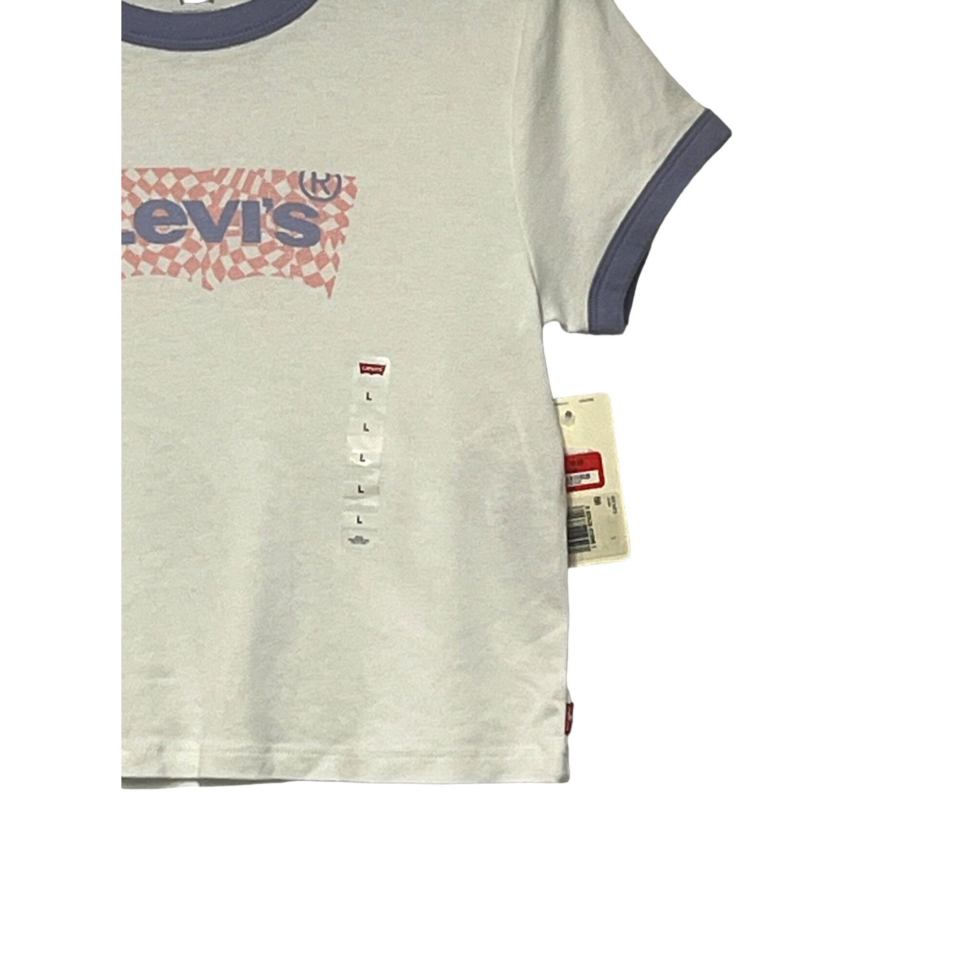 Levi's Levi's Women's Cropped Graphic Ringer Logo T-Shirt, L Size L / US 10 / IT 46 - 5 Thumbnail