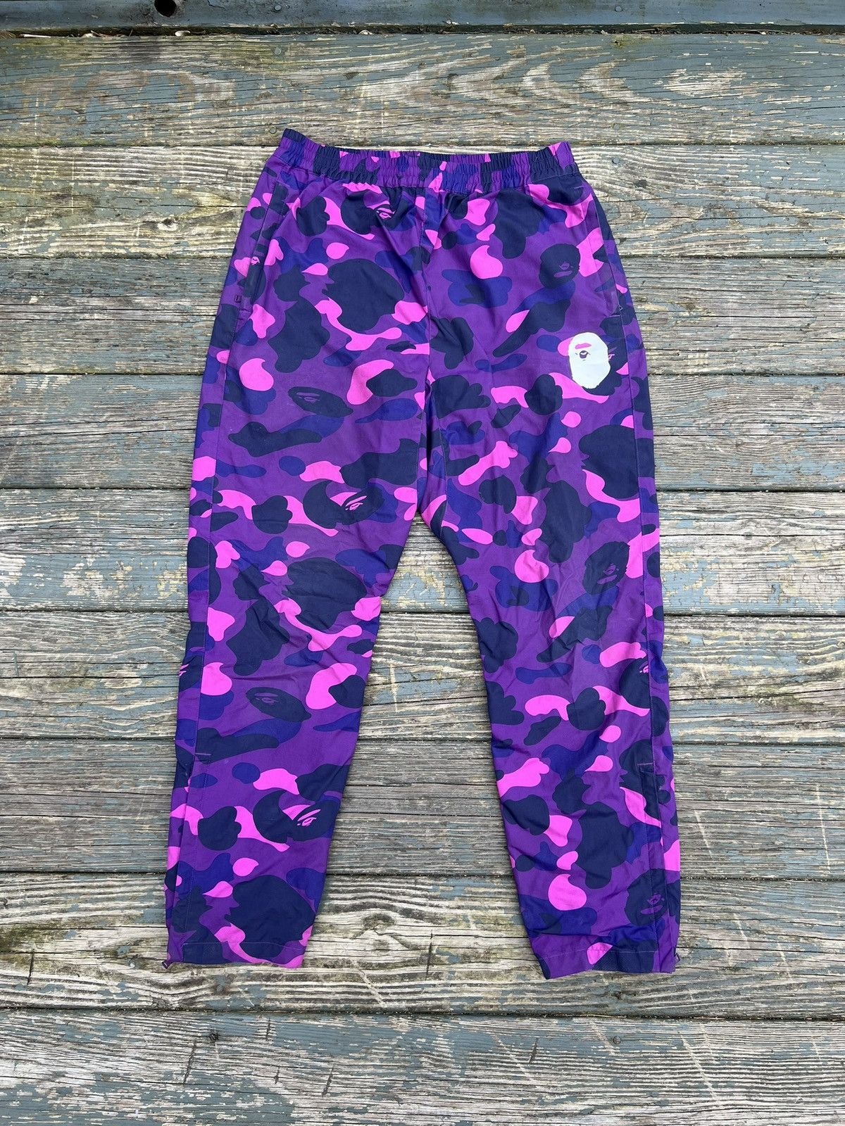 Bape Bape Purple Camo Track Pants Men’s Size Small Size US 30 / EU 46 - 1 Thumbnail
