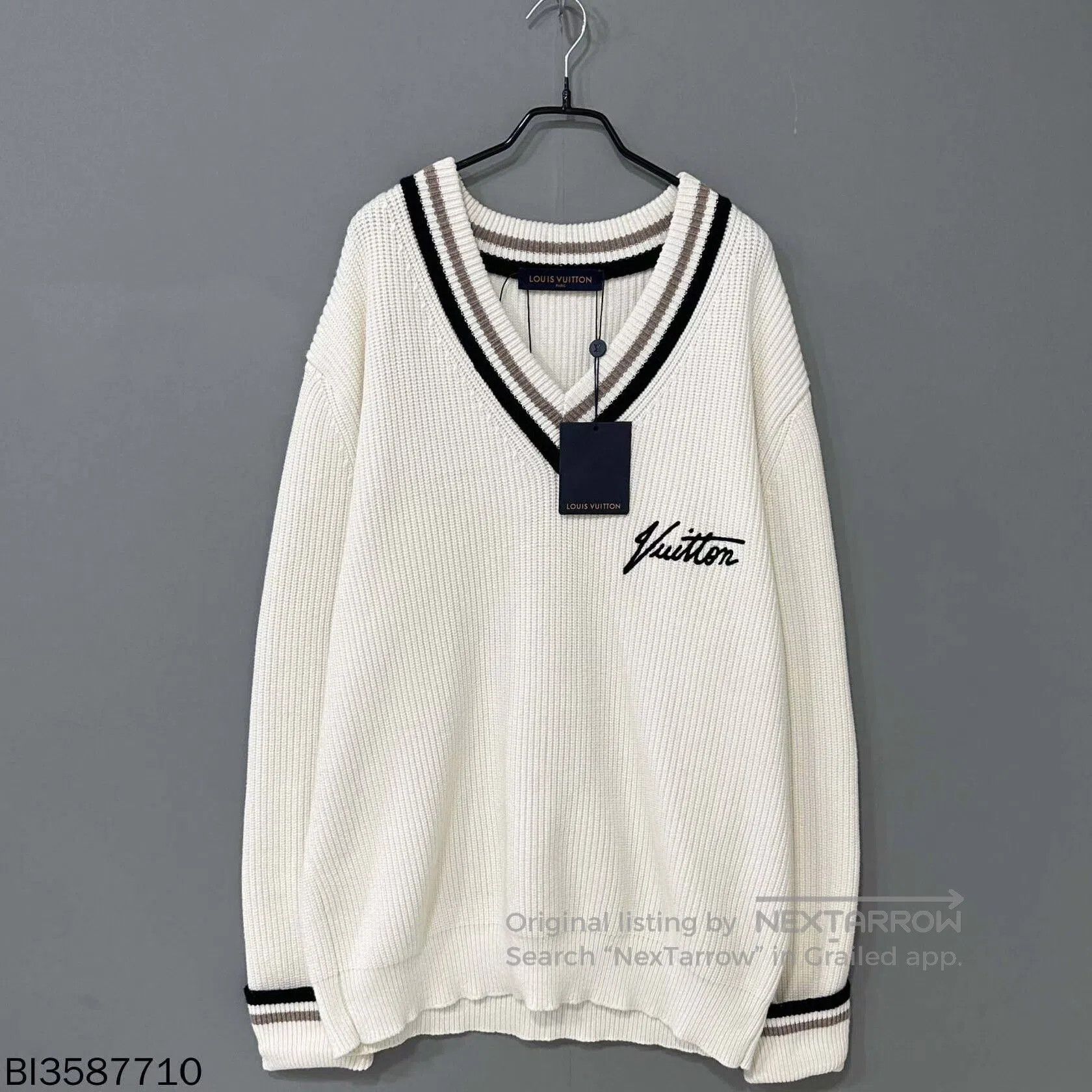 Louis Vuitton louis vuitton logo knitted sweater. Size US M / EU 48-50 / 2 - 1 Thumbnail