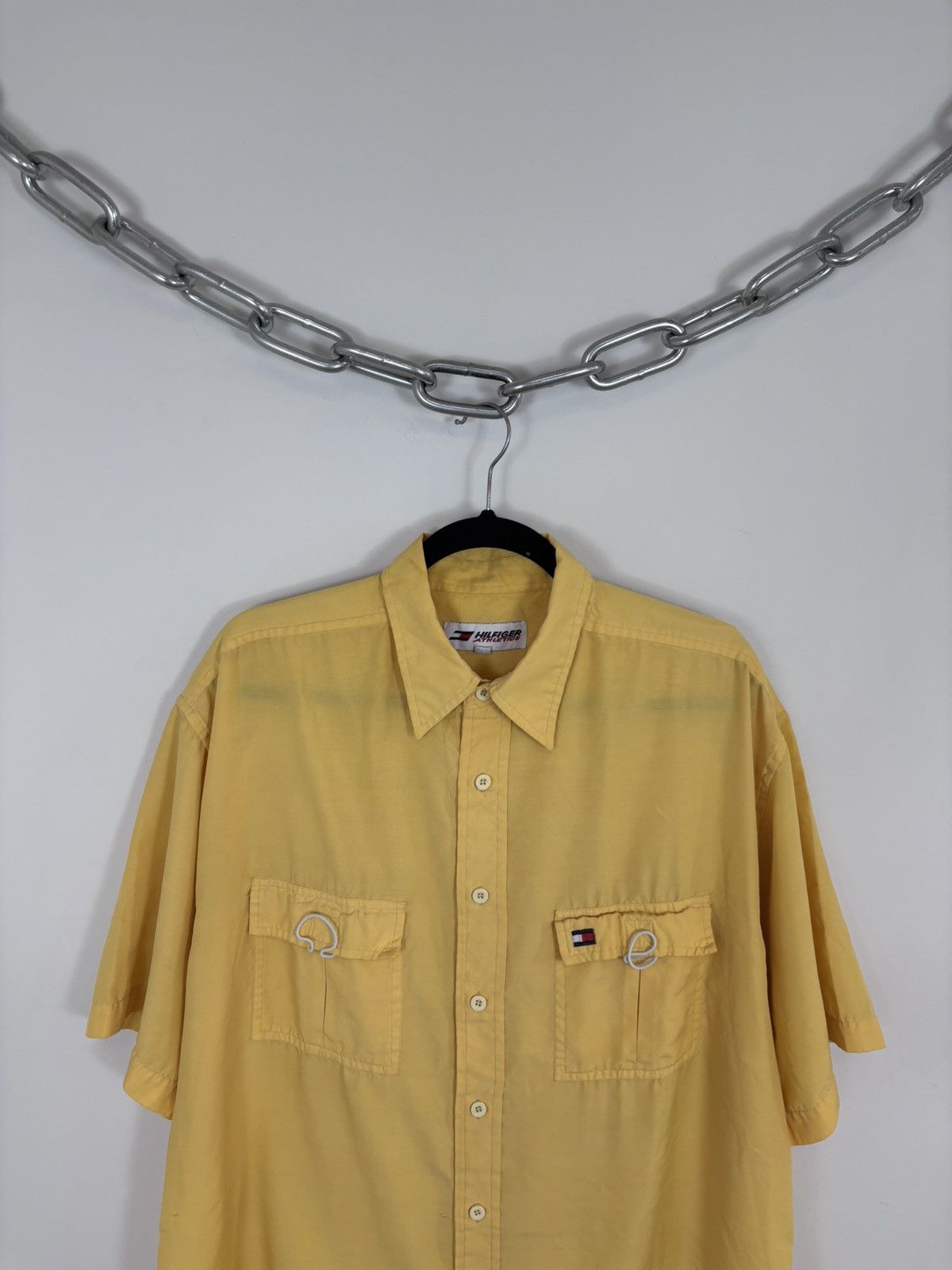 Tommy Hilfiger Vintage 1990s Tommy Hilfiger Athletics Short Sleeve Shirt Size US XL / EU 56 / 4 - 2 Thumbnail