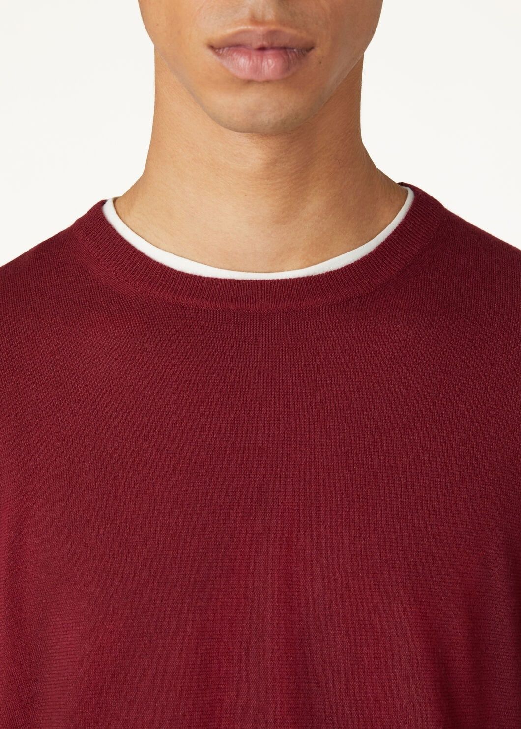 Loro Piana o1w1db10725 FAF6086 Superlight Crewneck Sweater in Dark Red Size US XL / EU 56 / 4 - 3 Thumbnail