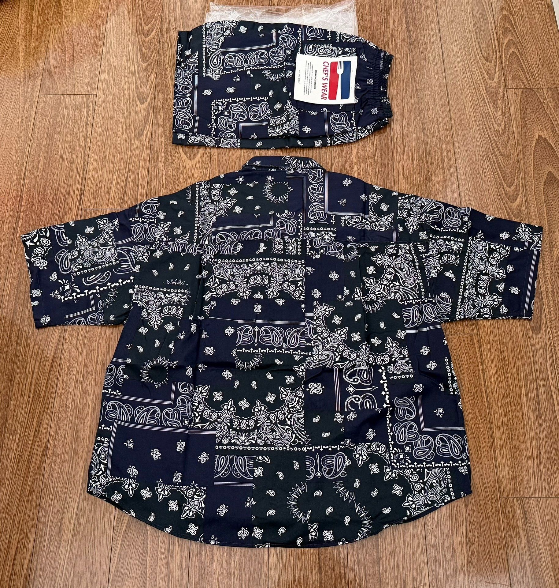 Japanese Brand FREAK'S STORE Chef Shirt Shorts Set Size US L / EU 52-54 / 3 - 2 Thumbnail