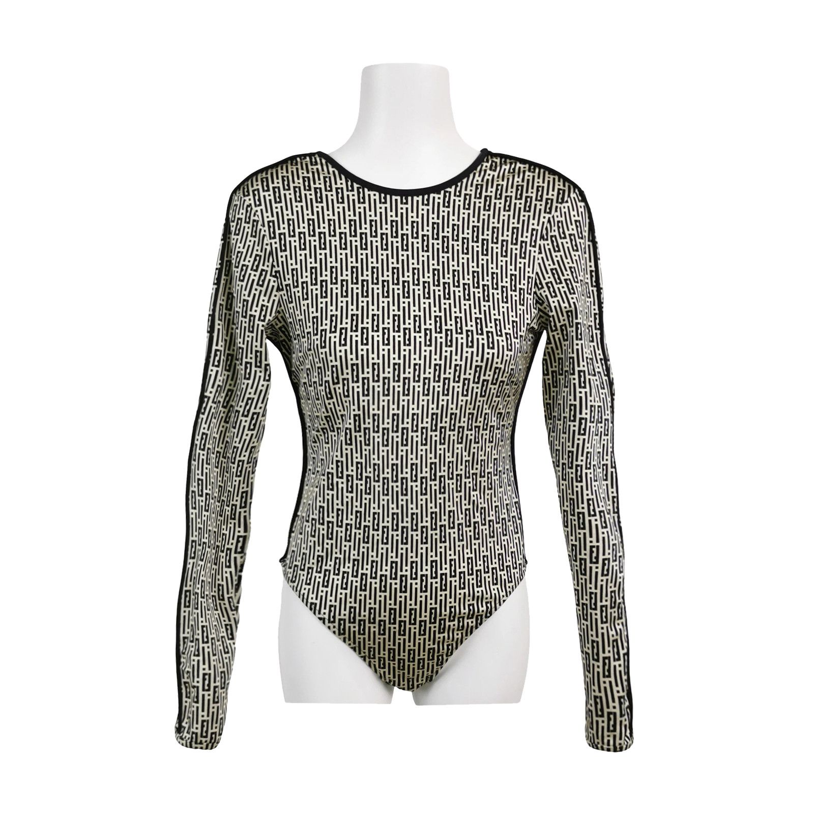 Fendi Fendi Logo Print Bodysuit Size IT 38 Size XS / US 0-2 / IT 36-38 - 1 Thumbnail