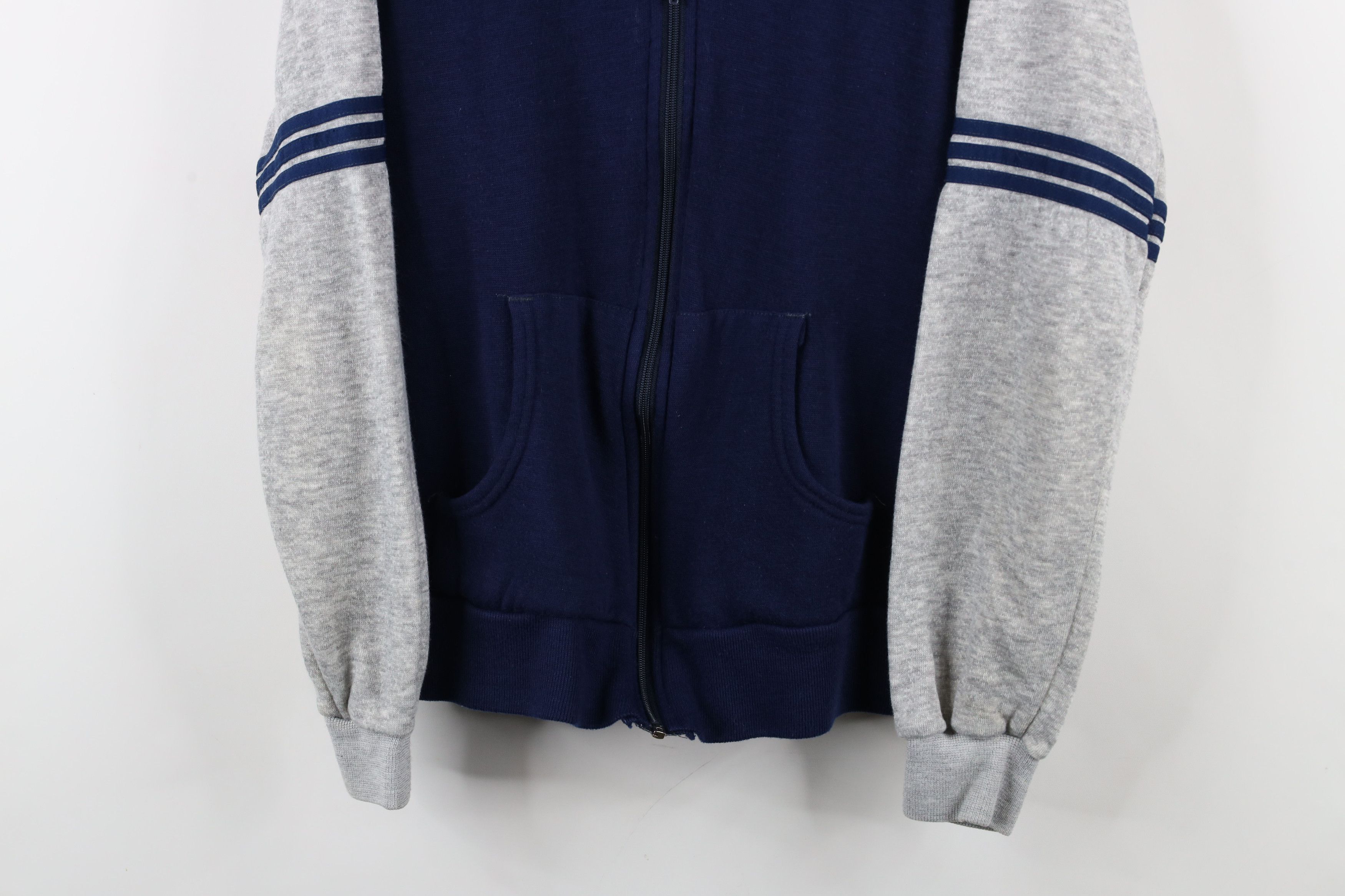 Vintage Vintage 70s Soffe Block Striped Tennis Track Jacket USA Size US M / EU 48-50 / 2 - 3 Thumbnail