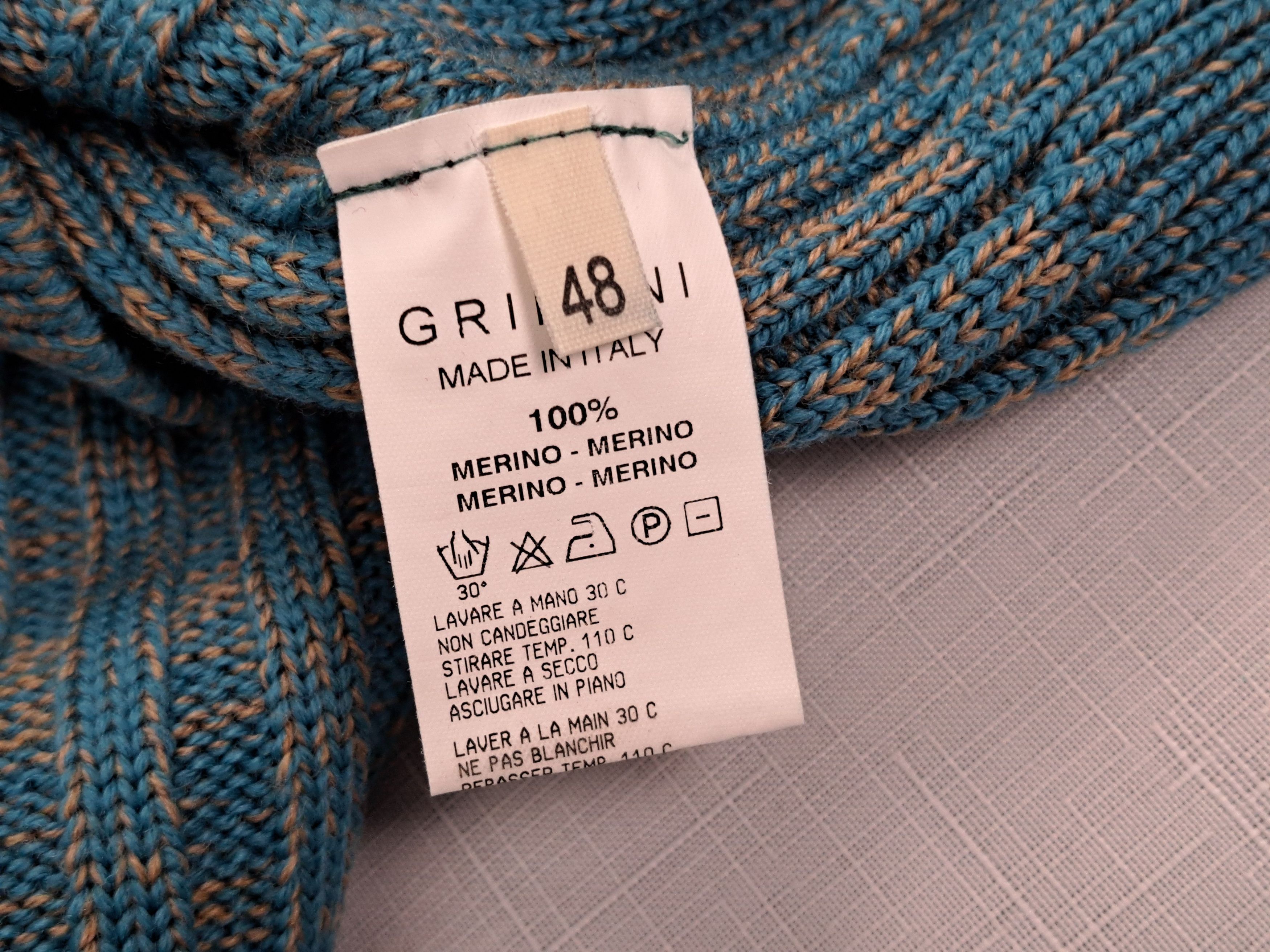 Grifoni Mauro Grifoni merino wool sweater. Size 48IT Size US S / EU 44-46 / 1 - 6 Thumbnail