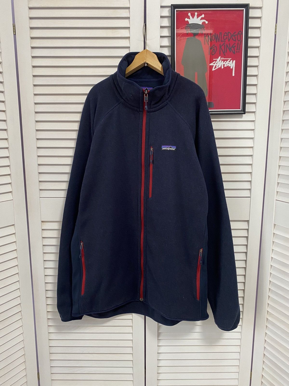 Vintage Patagonia Fleece Jacket Sweater Pocket Gorpcore XL