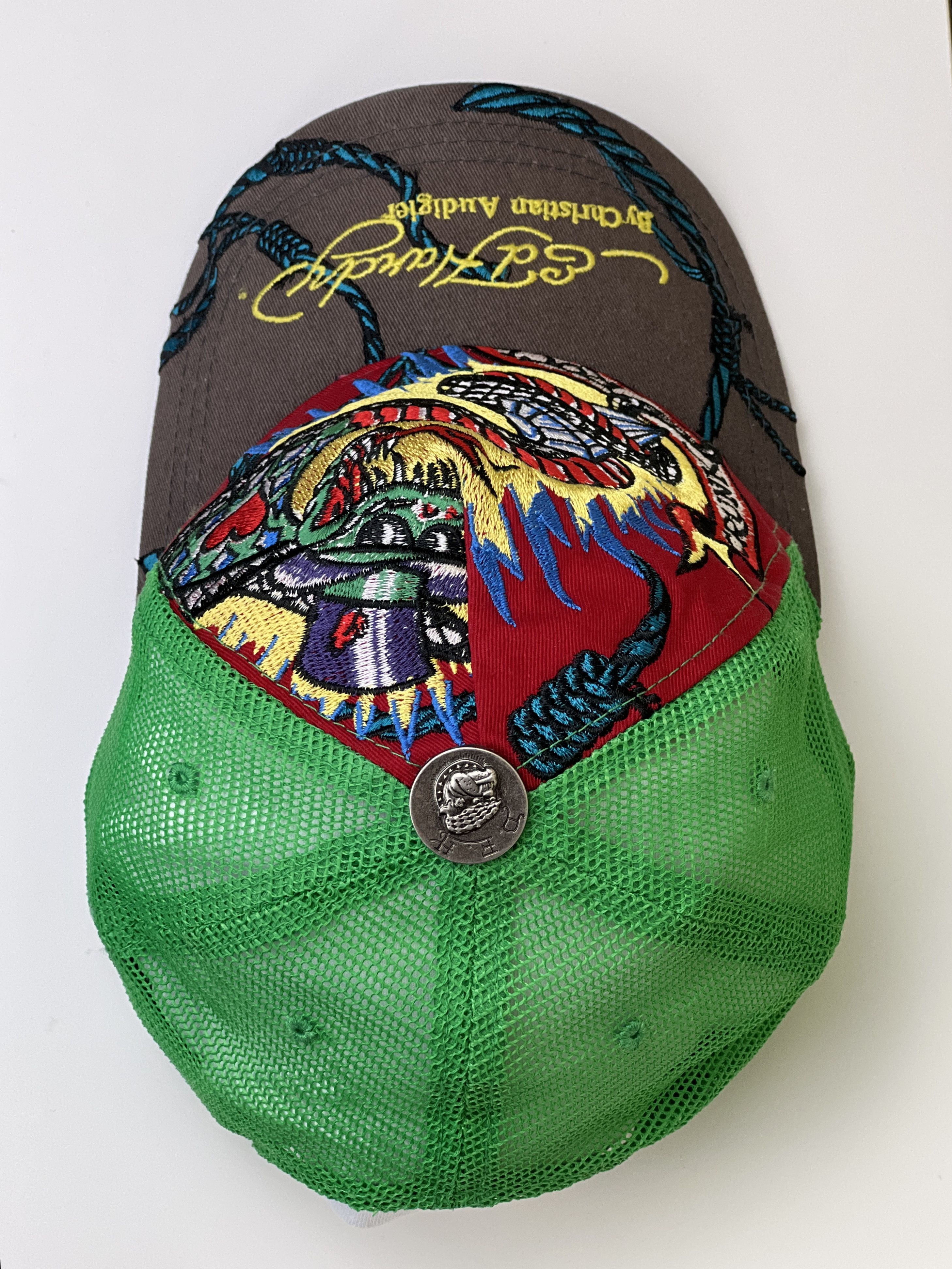 Ed Hardy Ed Hardy Dragon Snake Trucker Hat – Tattoo Y2K Mesh Cap Size ONE SIZE - 3 Thumbnail