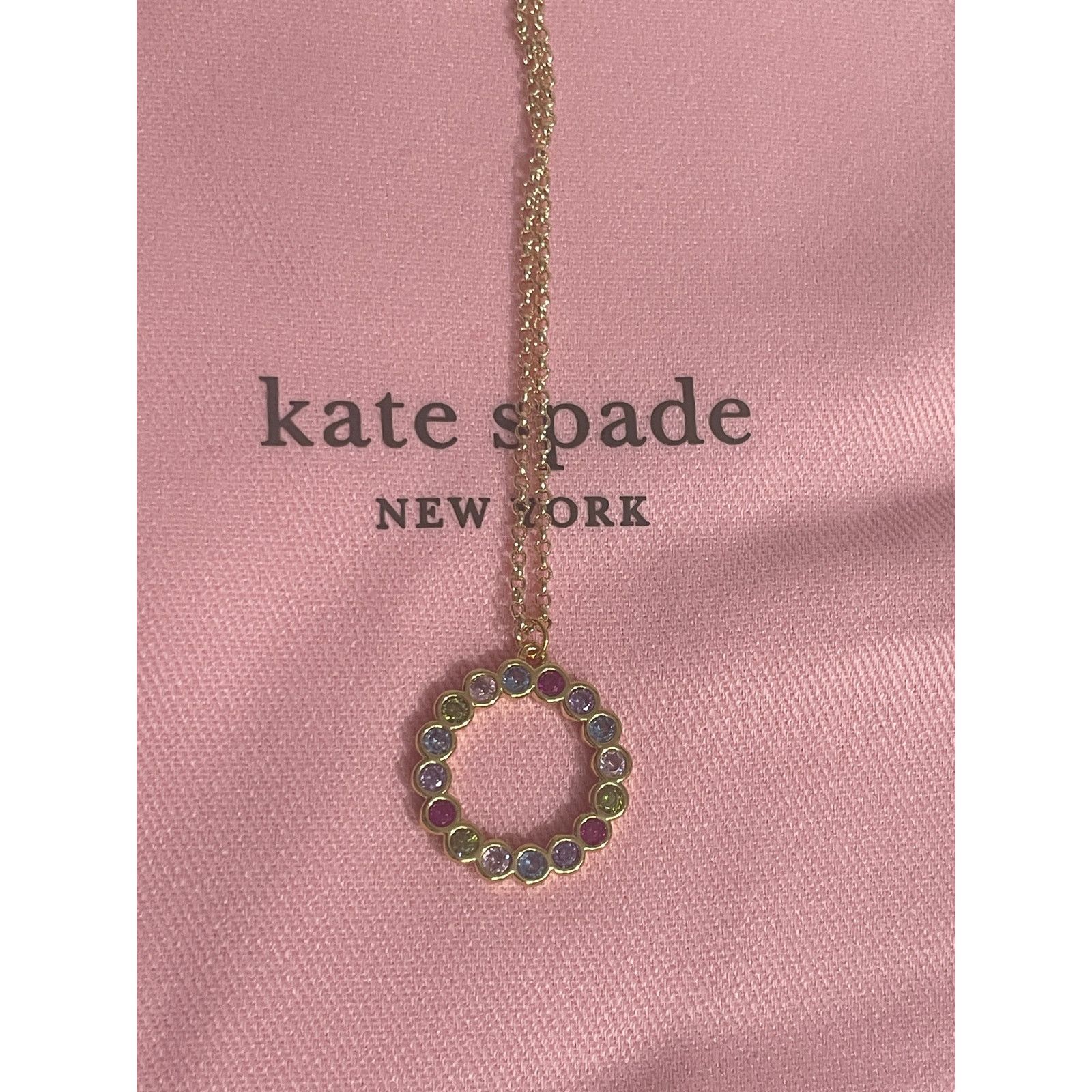 Kate Spade Kate Spade full circle pendant Necklace gold/ multicolor Size ONE SIZE - 5 Thumbnail