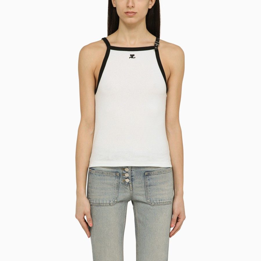 Image of Courreges O1D2Blof0224 Tank Top In White, Women's (Size XS)