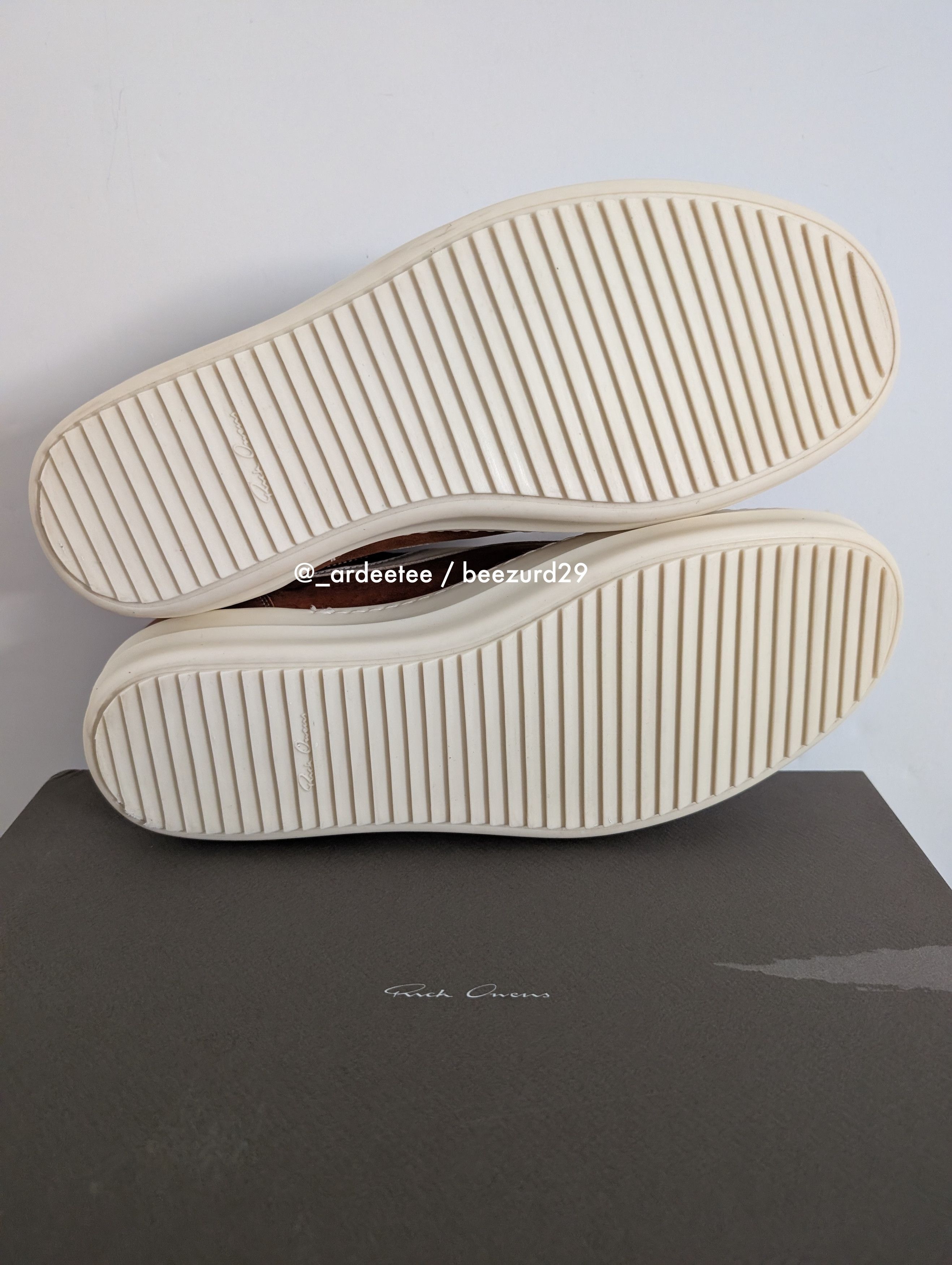 Rick Owens *NEW* NUBUCK LEATHER VINTAGE SNEAKERS VANS CLAY SS24 Size US 11 / EU 44 - 9 Thumbnail