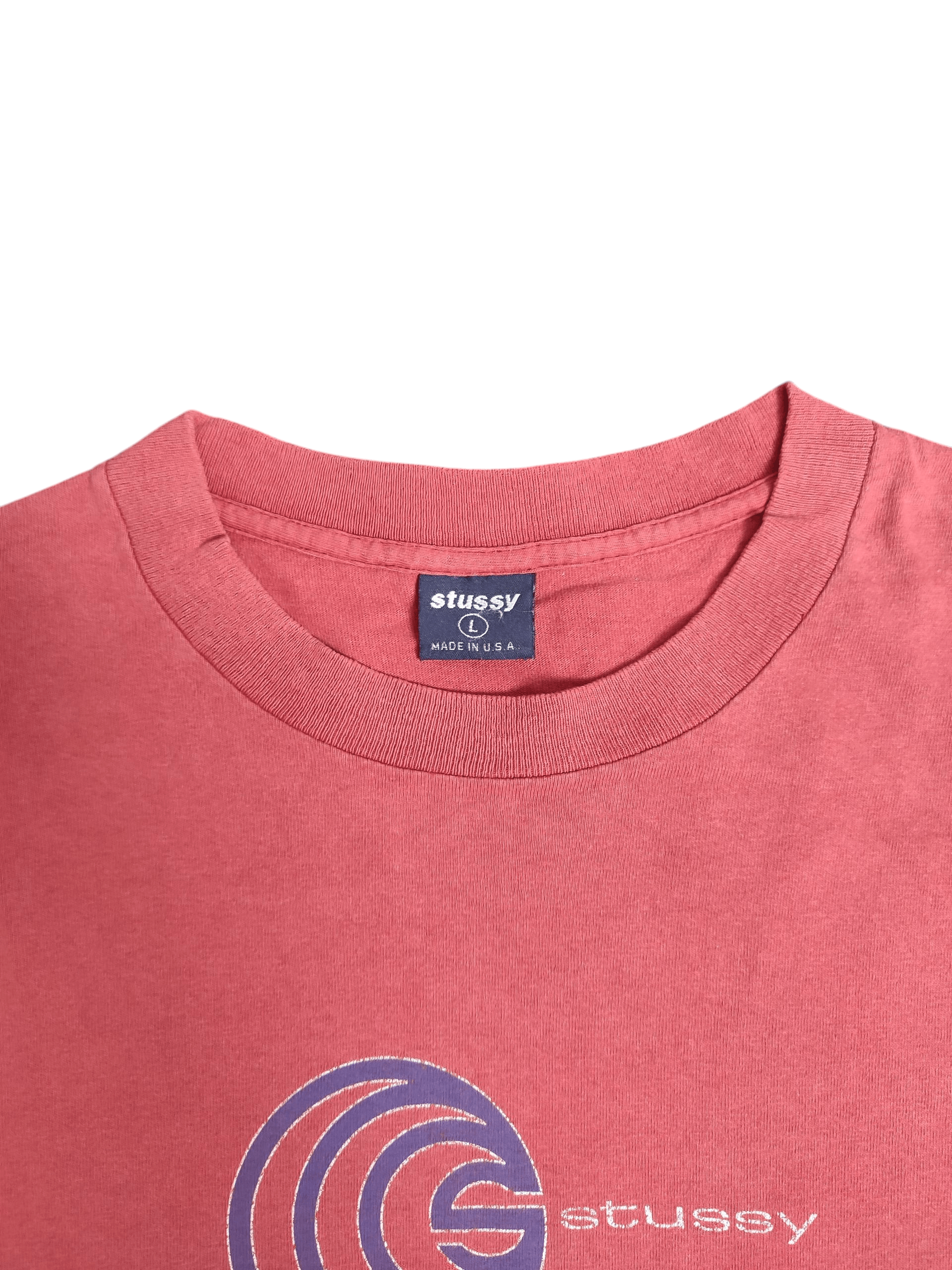 Stussy [DELETED] Stussy Circle Logo 90s Vintage Tshirt Size US L / EU 52-54 / 3 - 5 Thumbnail