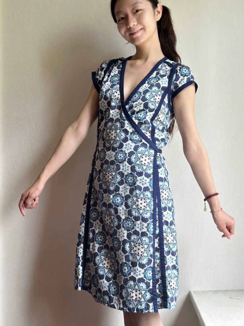 Kenzo KENZO Blue and white diagonal collar Chinese body-hugging Size XS / US 0-2 / IT 36-38 - 4 Thumbnail